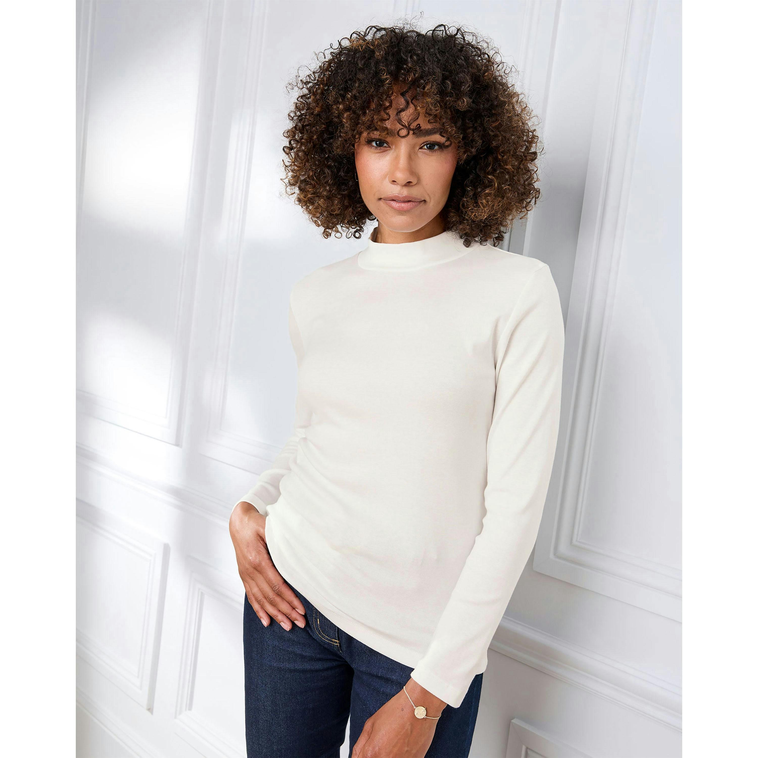 Cotton Traders Wrinkle Free Long Sleeve Turtleneck Top , view 2 of 4