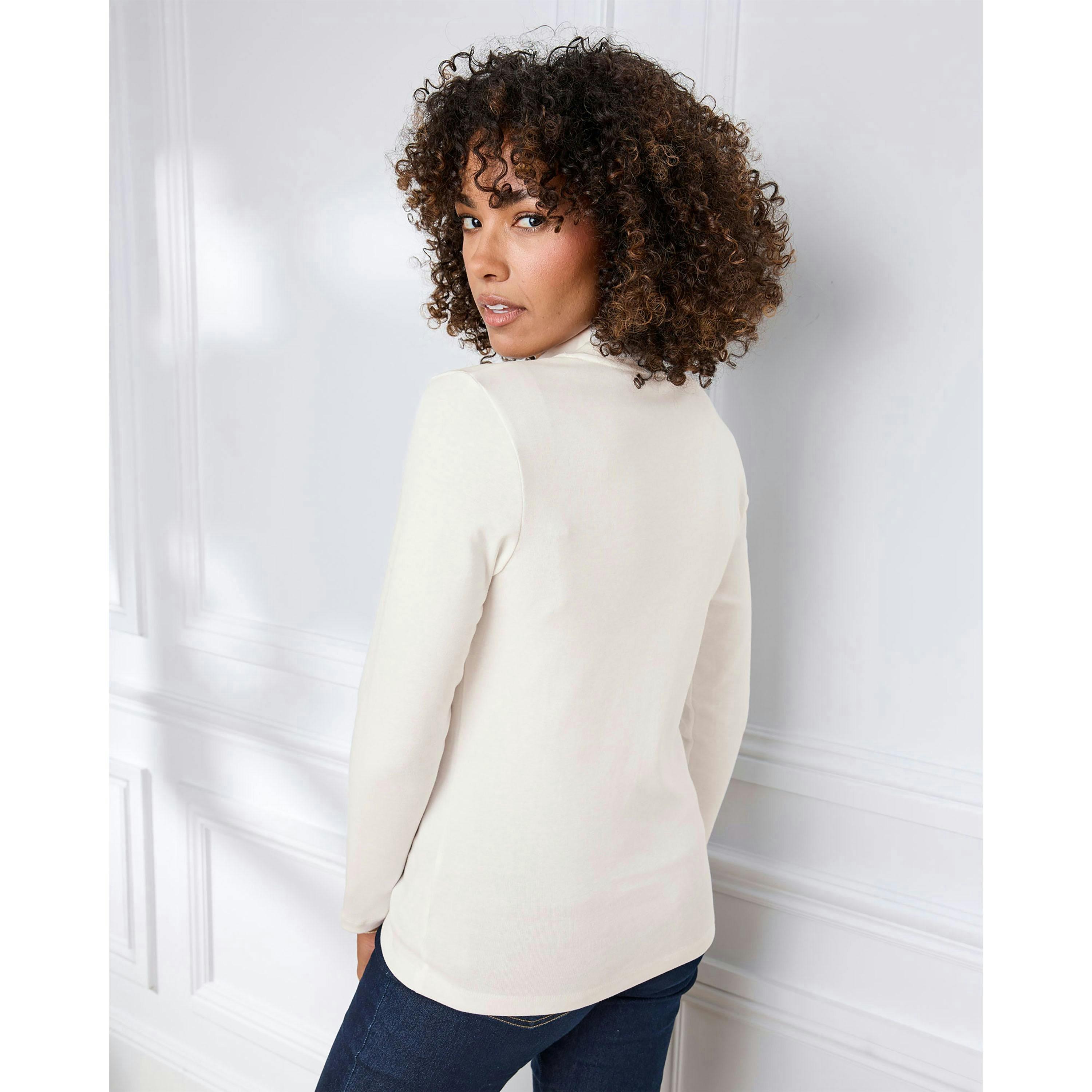 Cotton Traders Wrinkle Free Long Sleeve Turtleneck Top , view 3 of 4