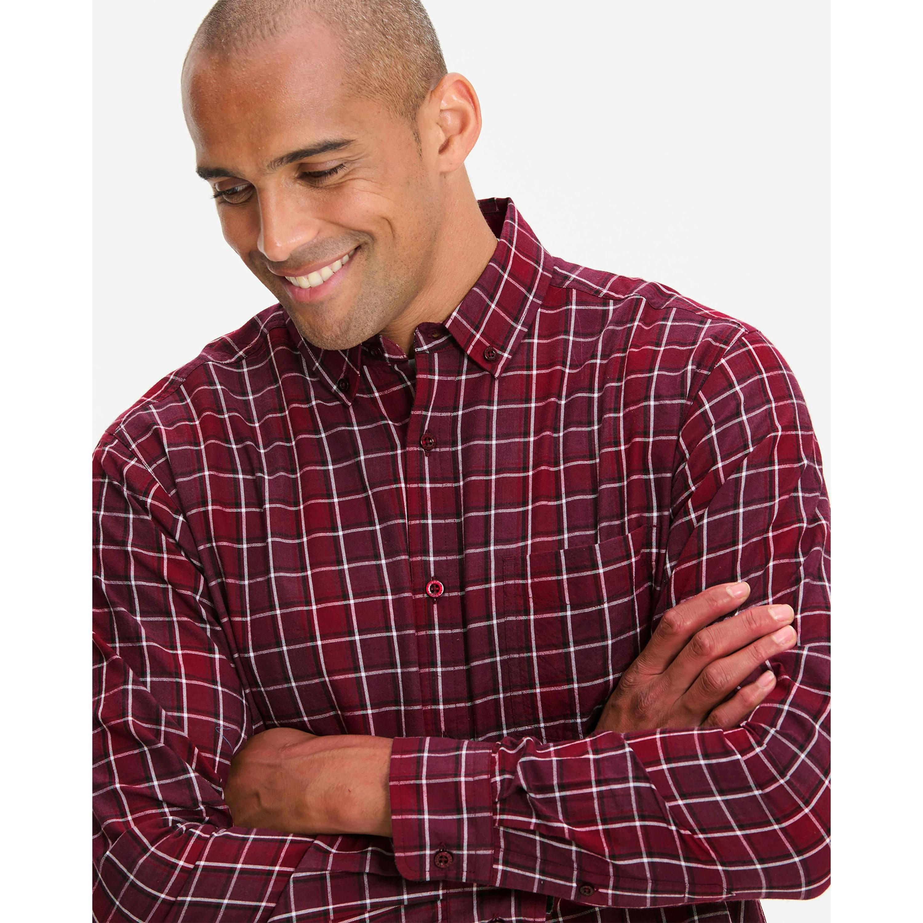 Cotton Traders Easy Care Oxford Check Shirt , view 4 of 4