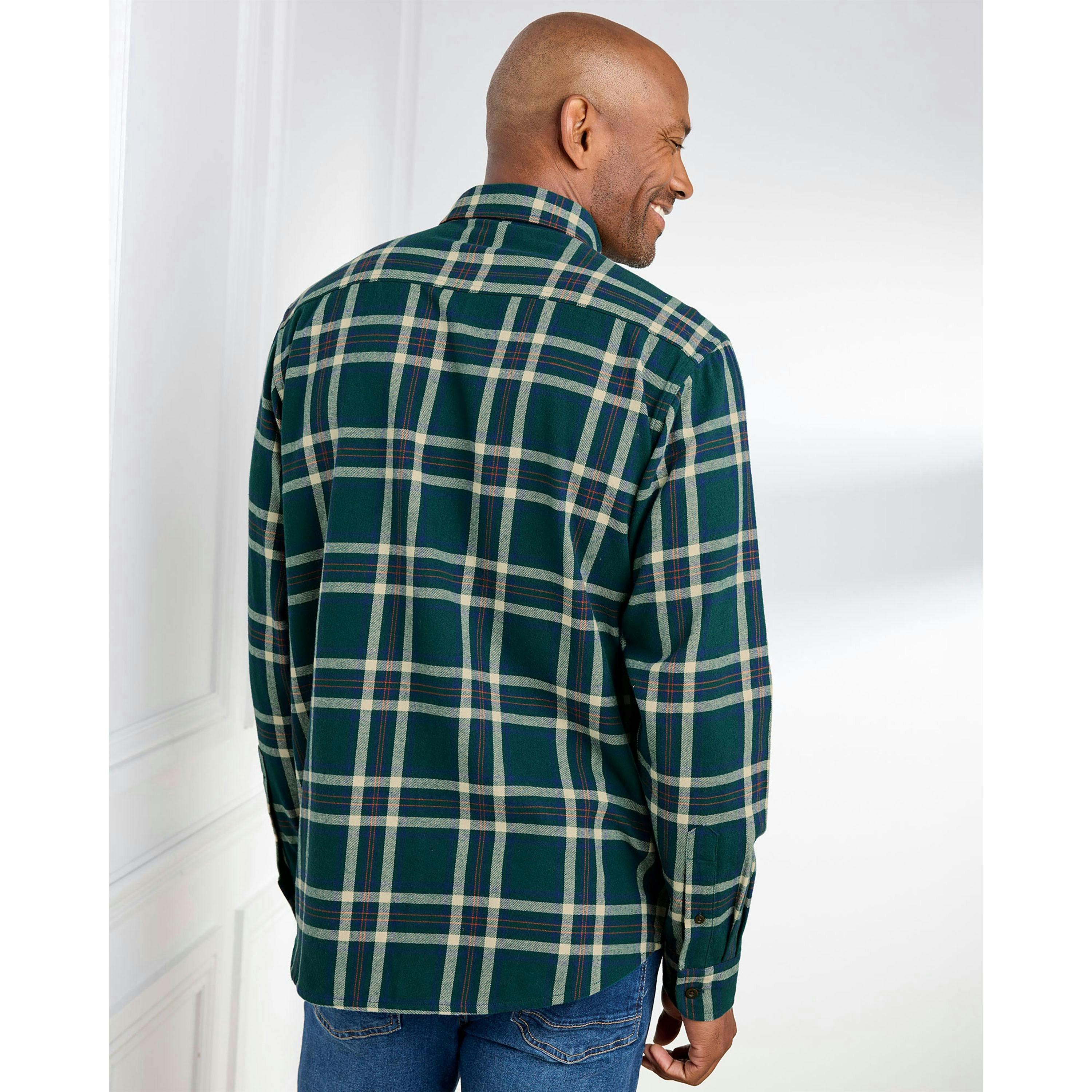 Cotton Traders Brushed Check Flannel Shirt , view 3 of 4