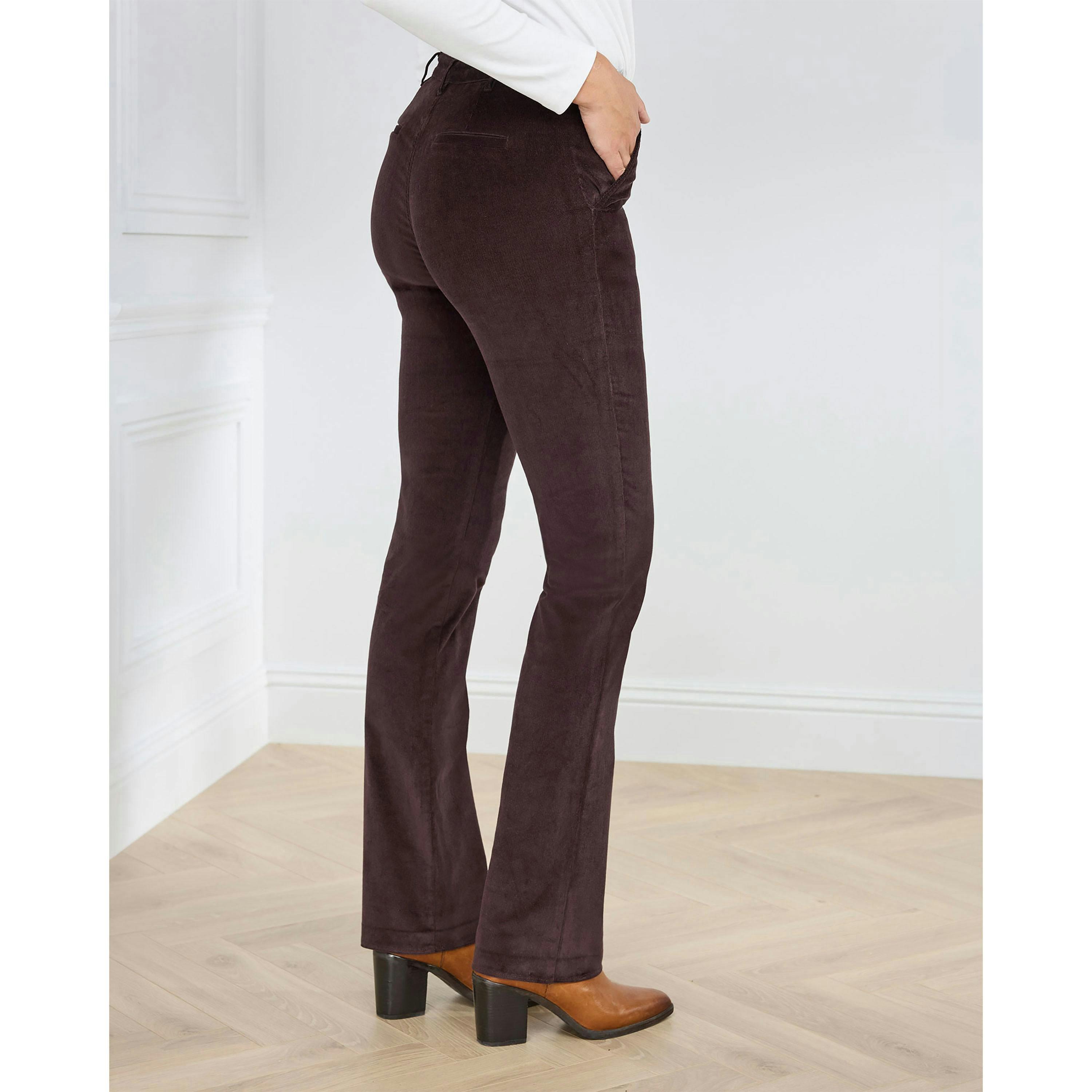 Cotton Traders Adjustable Waist Cord Straight Leg Trousers , view 3 of 4