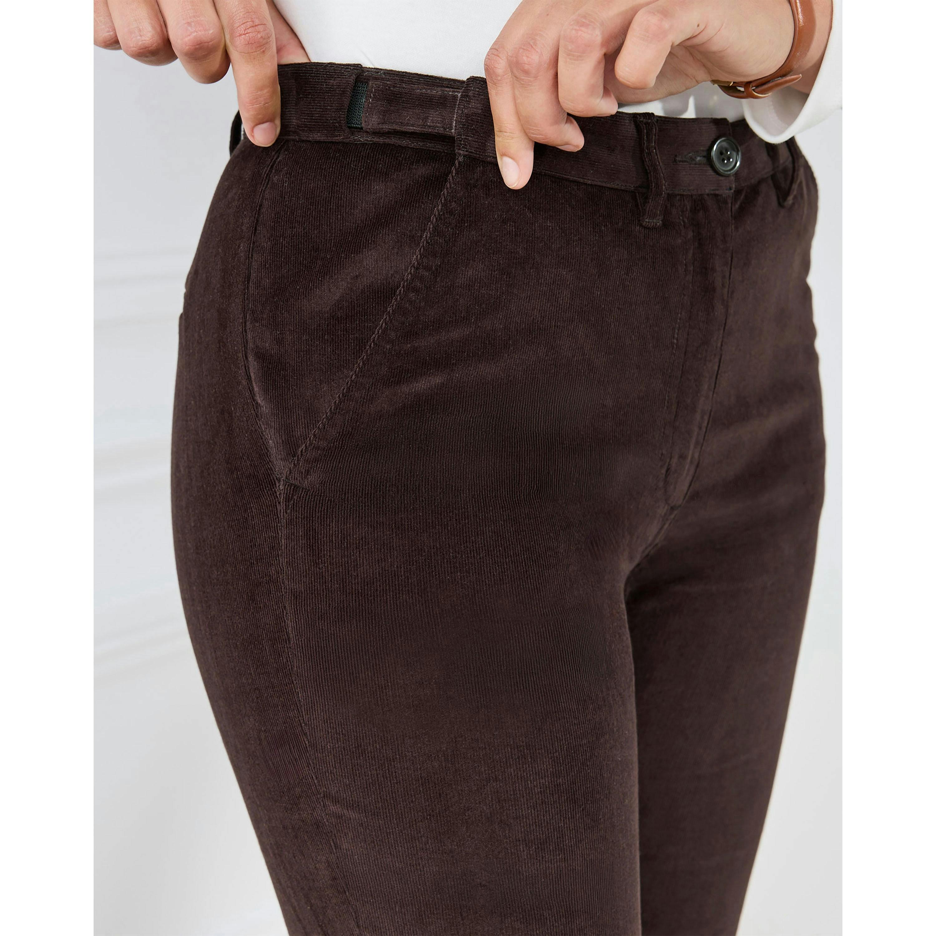Cotton Traders Adjustable Waist Cord Straight Leg Trousers , view 4 of 4