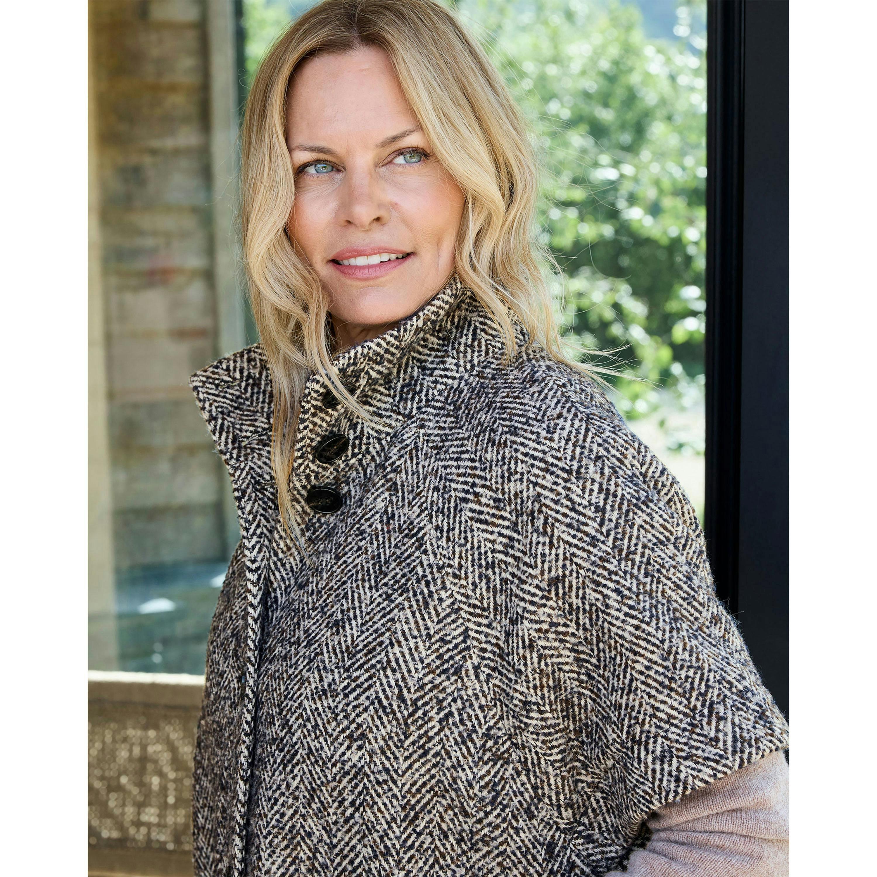 Cotton Traders Herringbone Cape , view 4 of 4