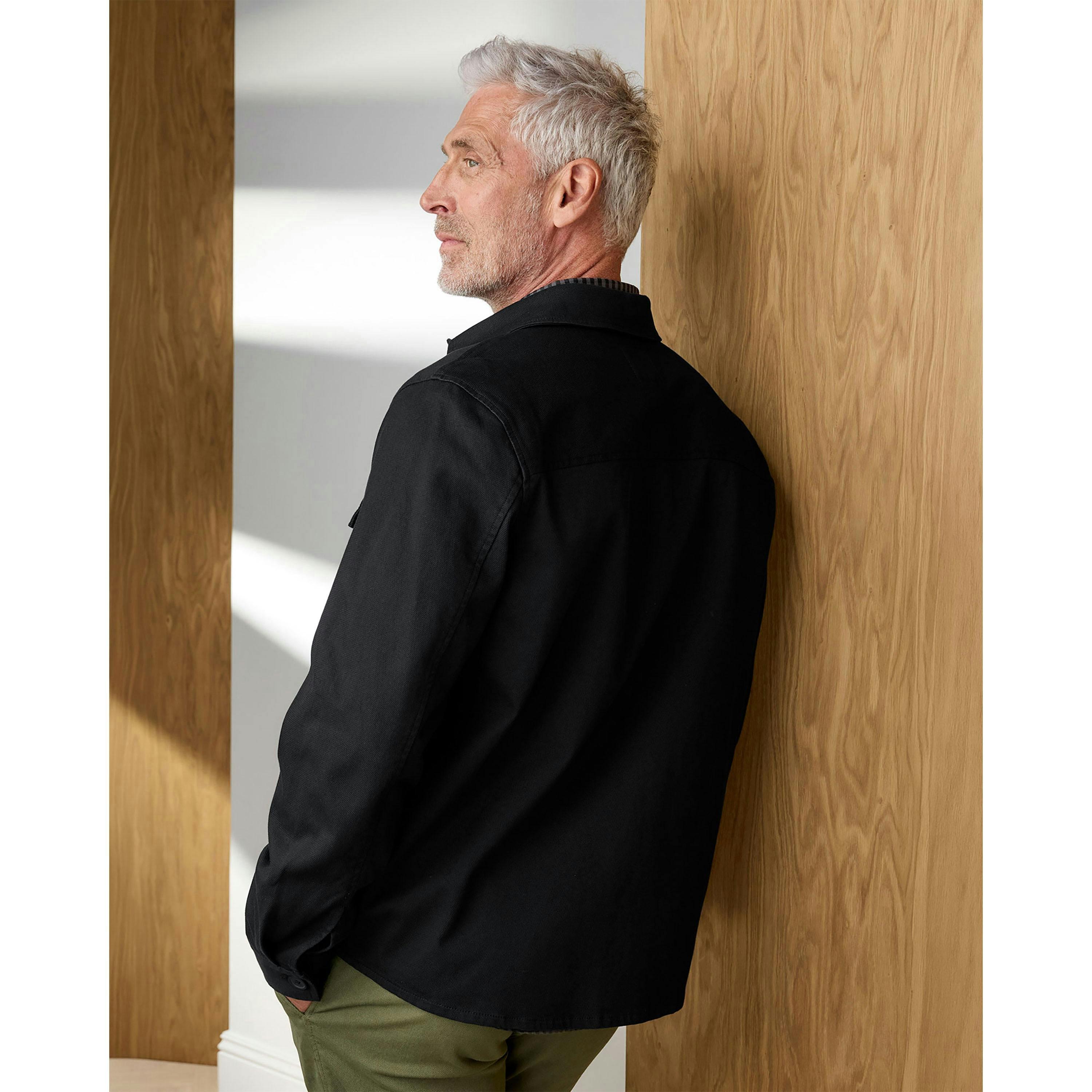 Cotton Traders Signature Twill Shacket , view 3 of 4