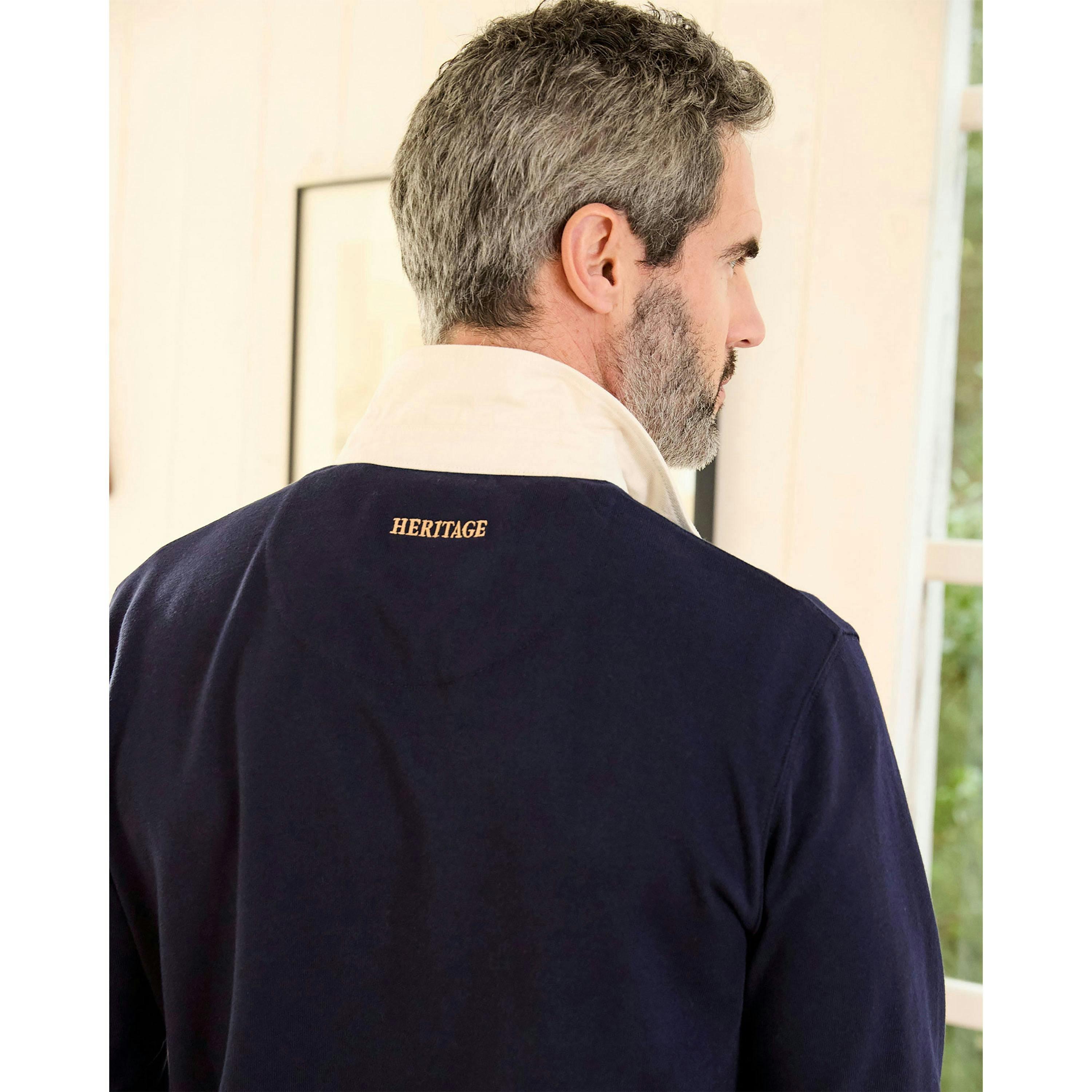 Cotton Traders Heritage Plain Rugby Shirt , view 3 of 4