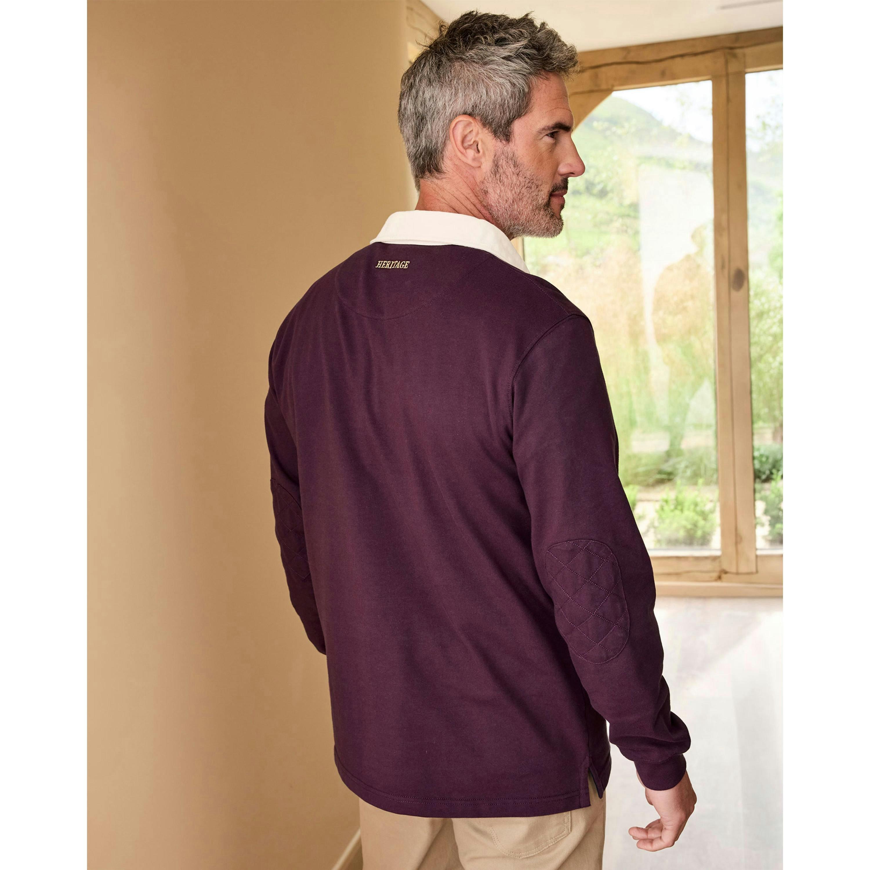Cotton Traders Heritage Plain Rugby Shirt , view 3 of 4