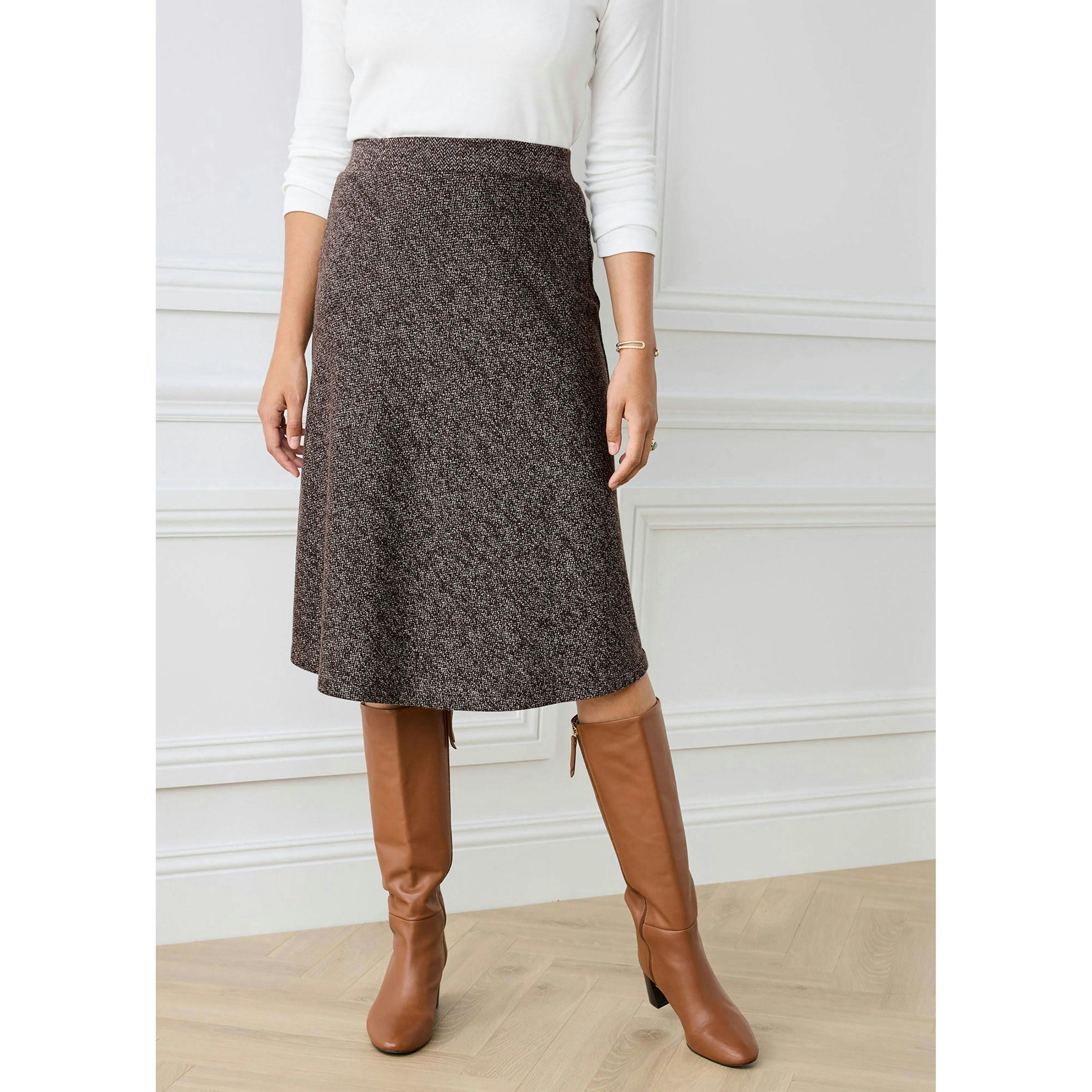 Cotton Traders Jersey Pull On Midi Skirt , view 2 of 4
