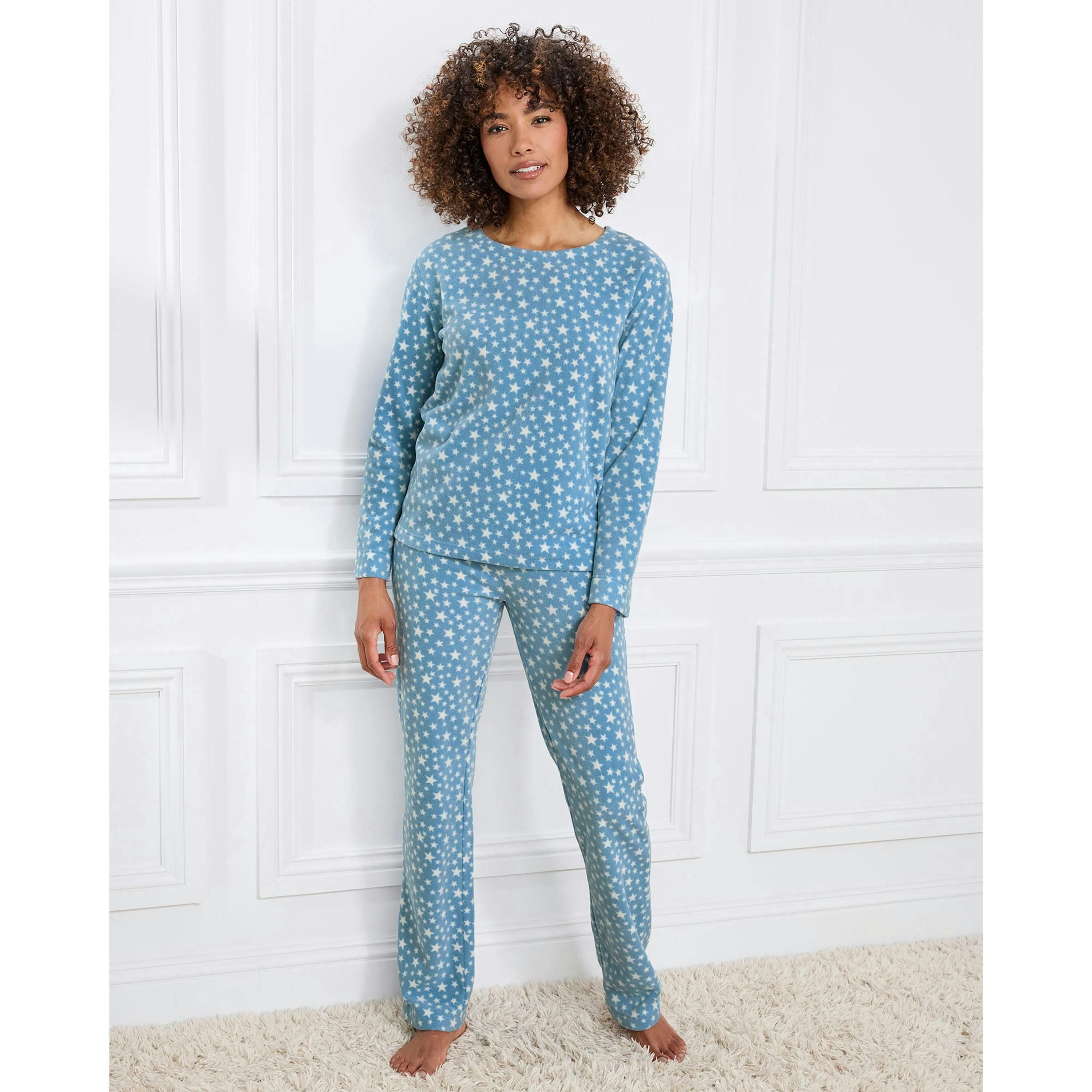 Cotton Traders Fleece Pyjama Set , view 2 of 4
