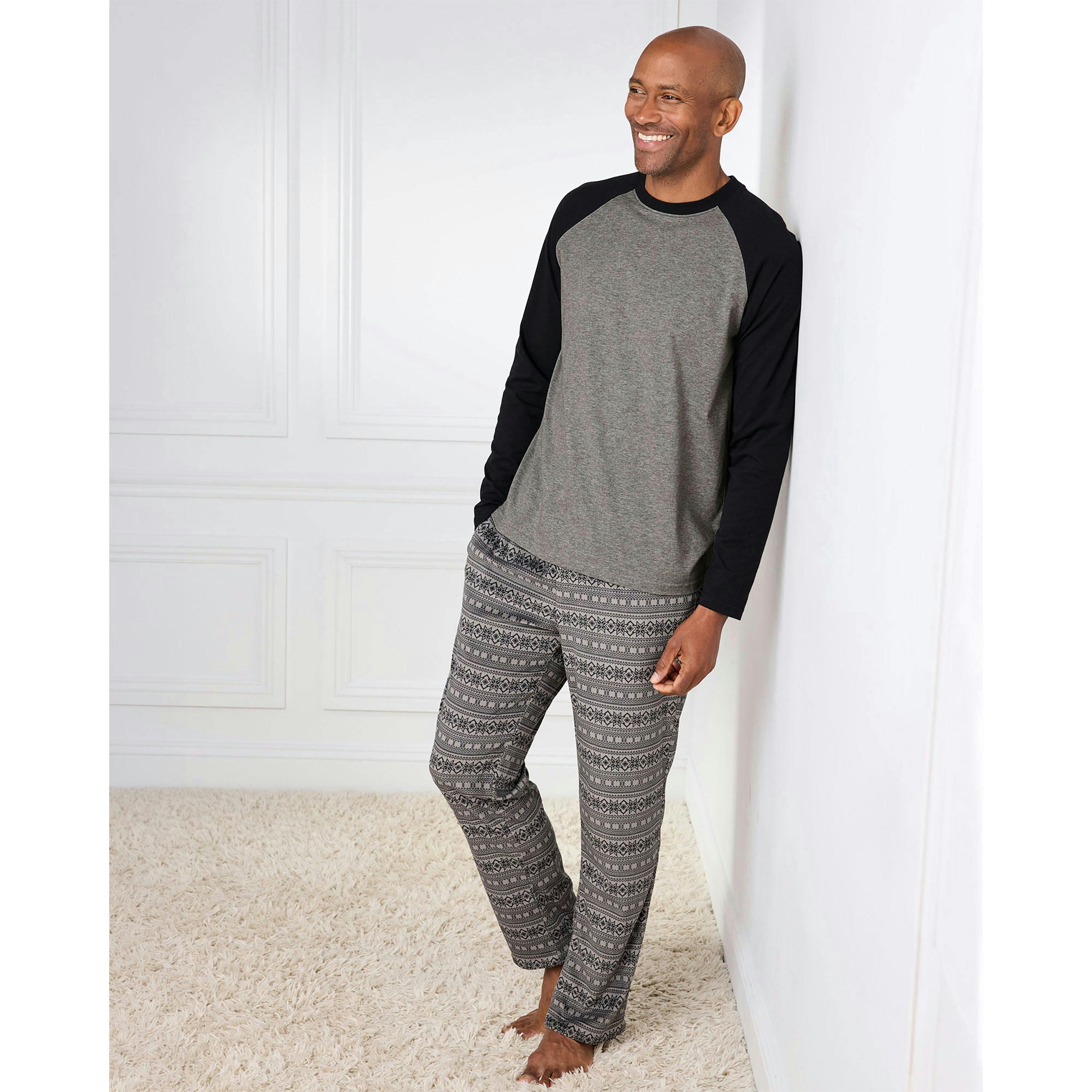 Cotton Traders Crew Neck Raglan Sleeve PJ Set , view 2 of 4