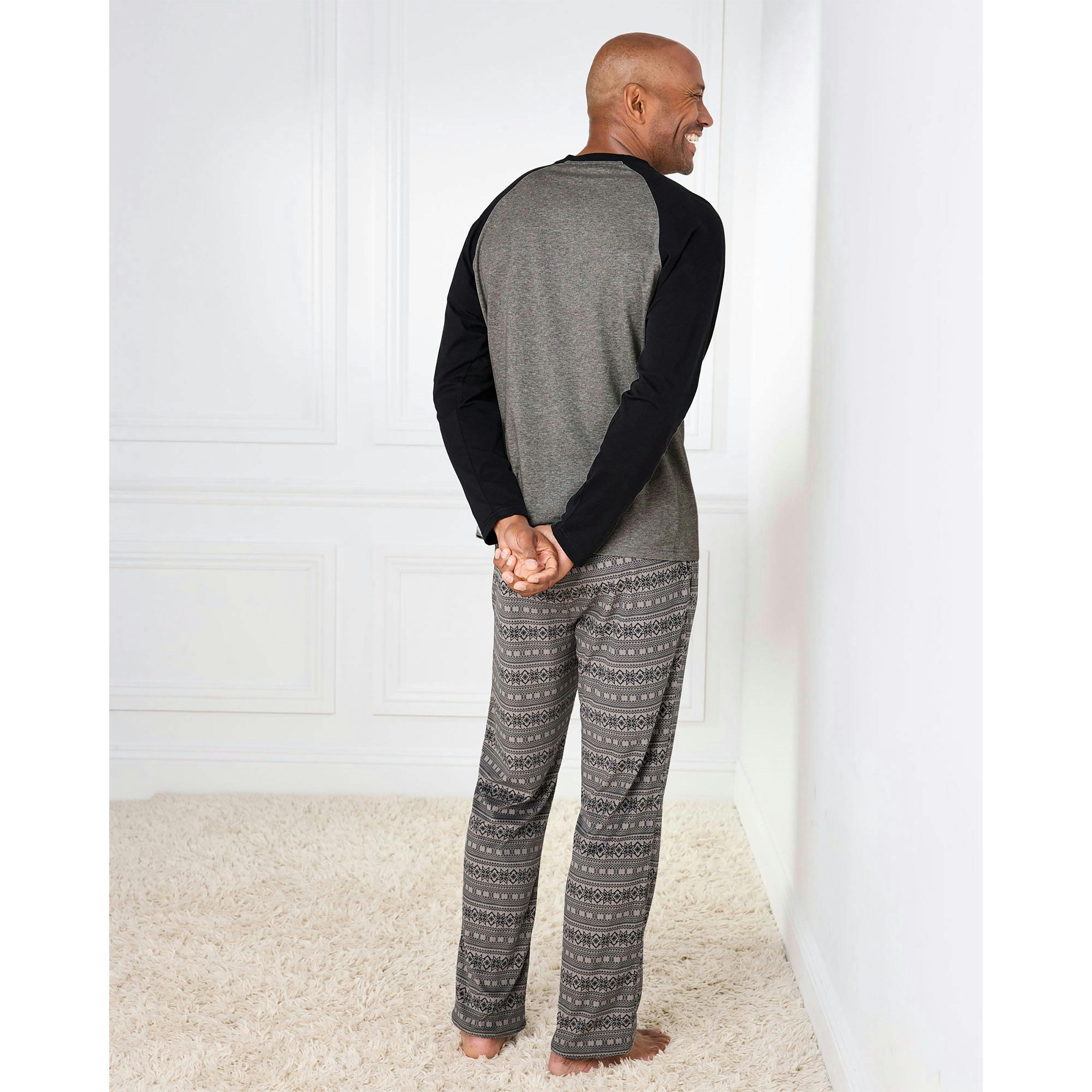 Cotton Traders Crew Neck Raglan Sleeve PJ Set , view 3 of 4