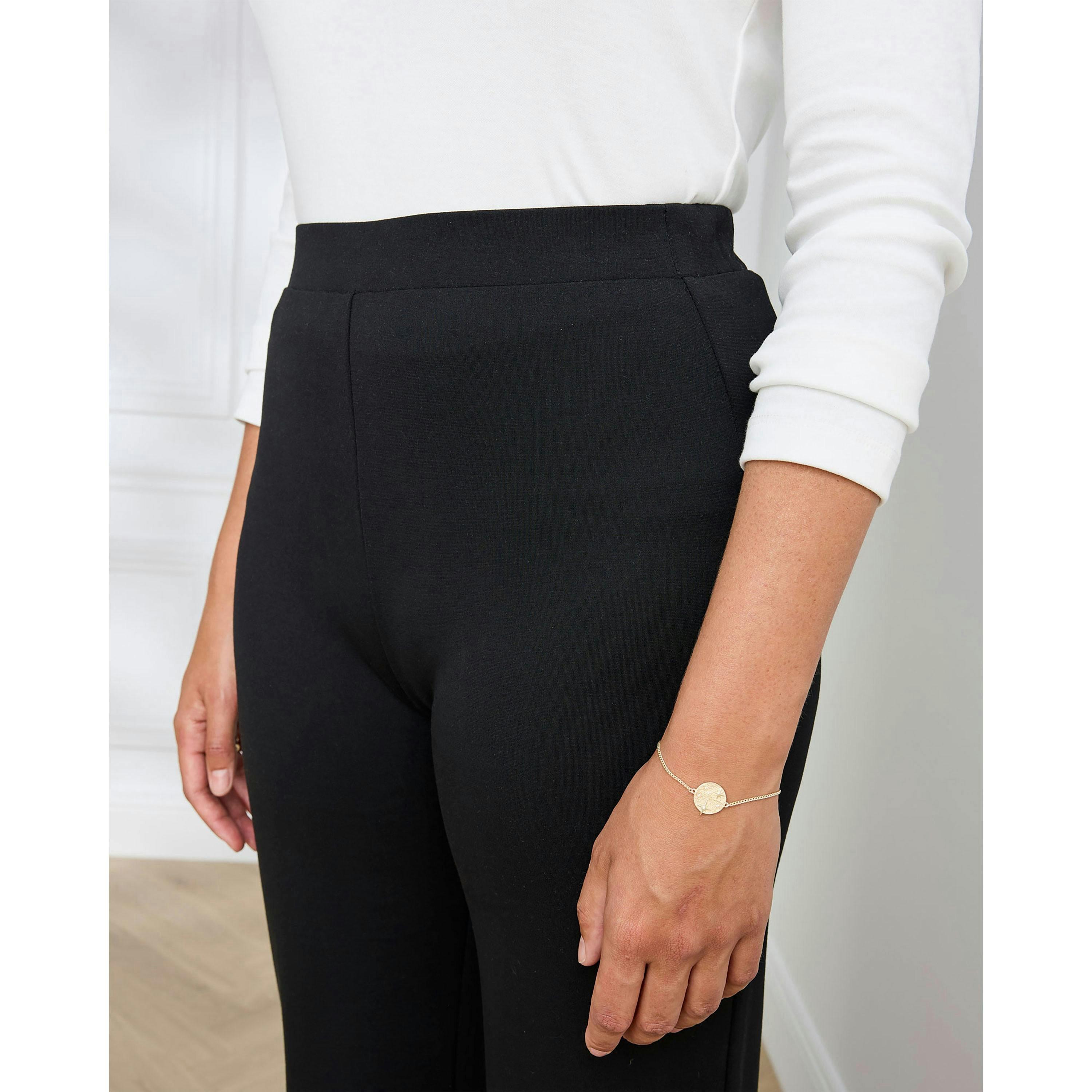 Cotton Traders Jersey Wide Leg Pull On Trousers , view 4 of 4