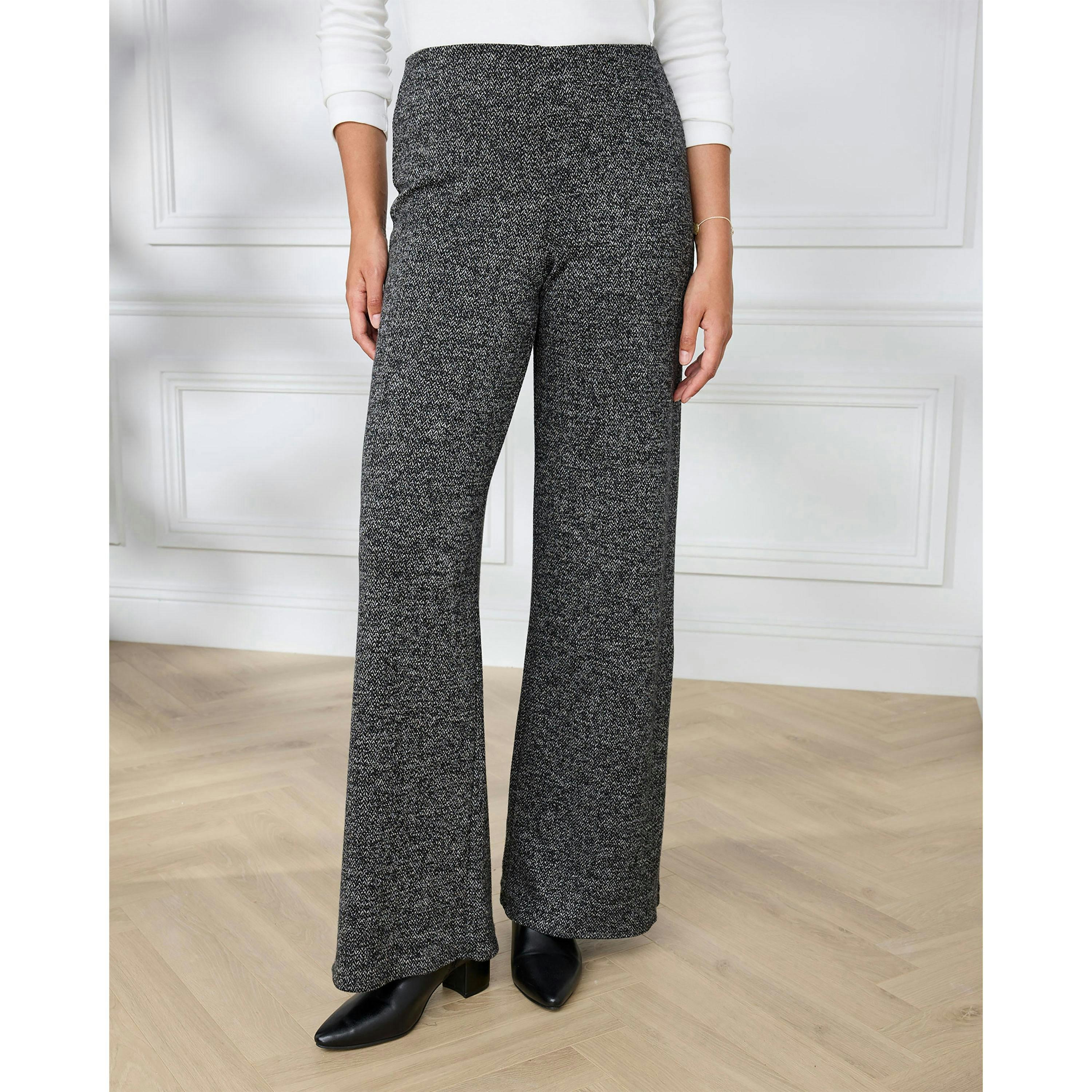 Cotton Traders Jersey Pull On Wide Leg Trousers , view 2 of 4