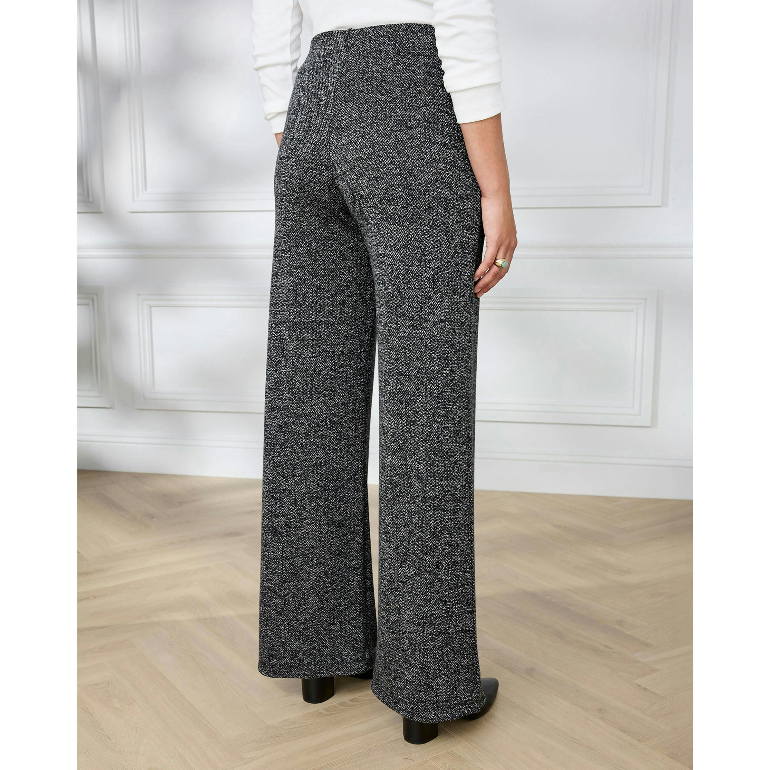 Cotton Traders Jersey Pull On Wide Leg Trousers , view 3 of 4