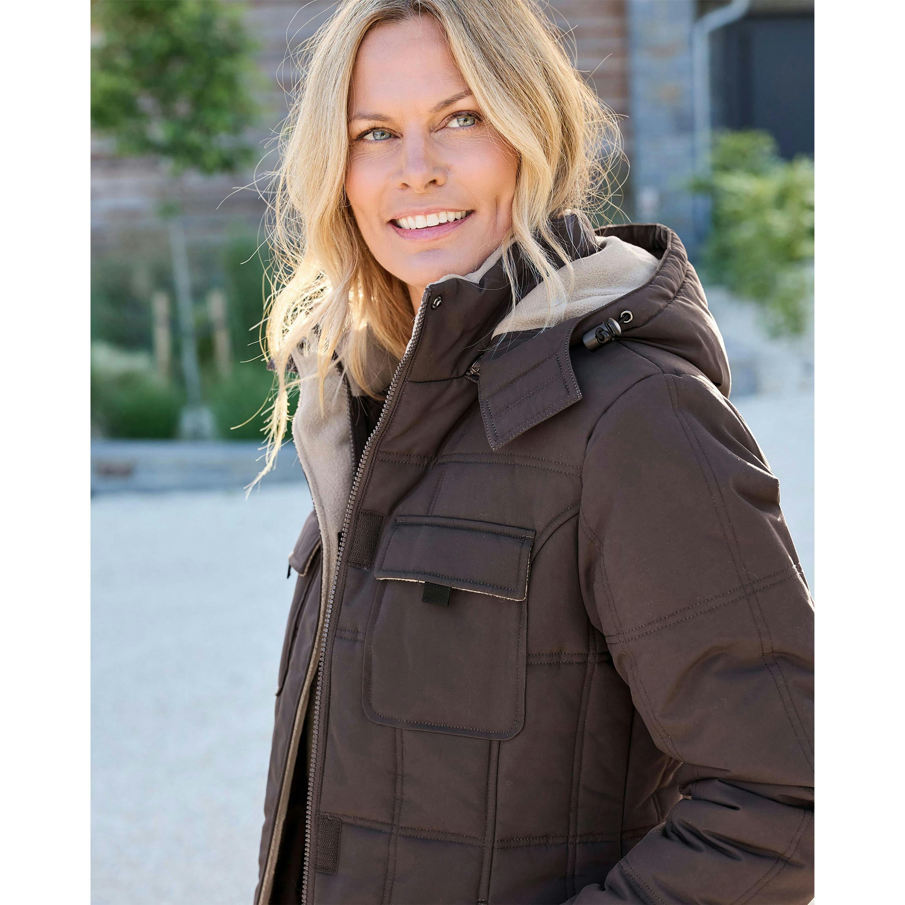 Cotton Traders Long Padded Hooded Coat , view 4 of 4