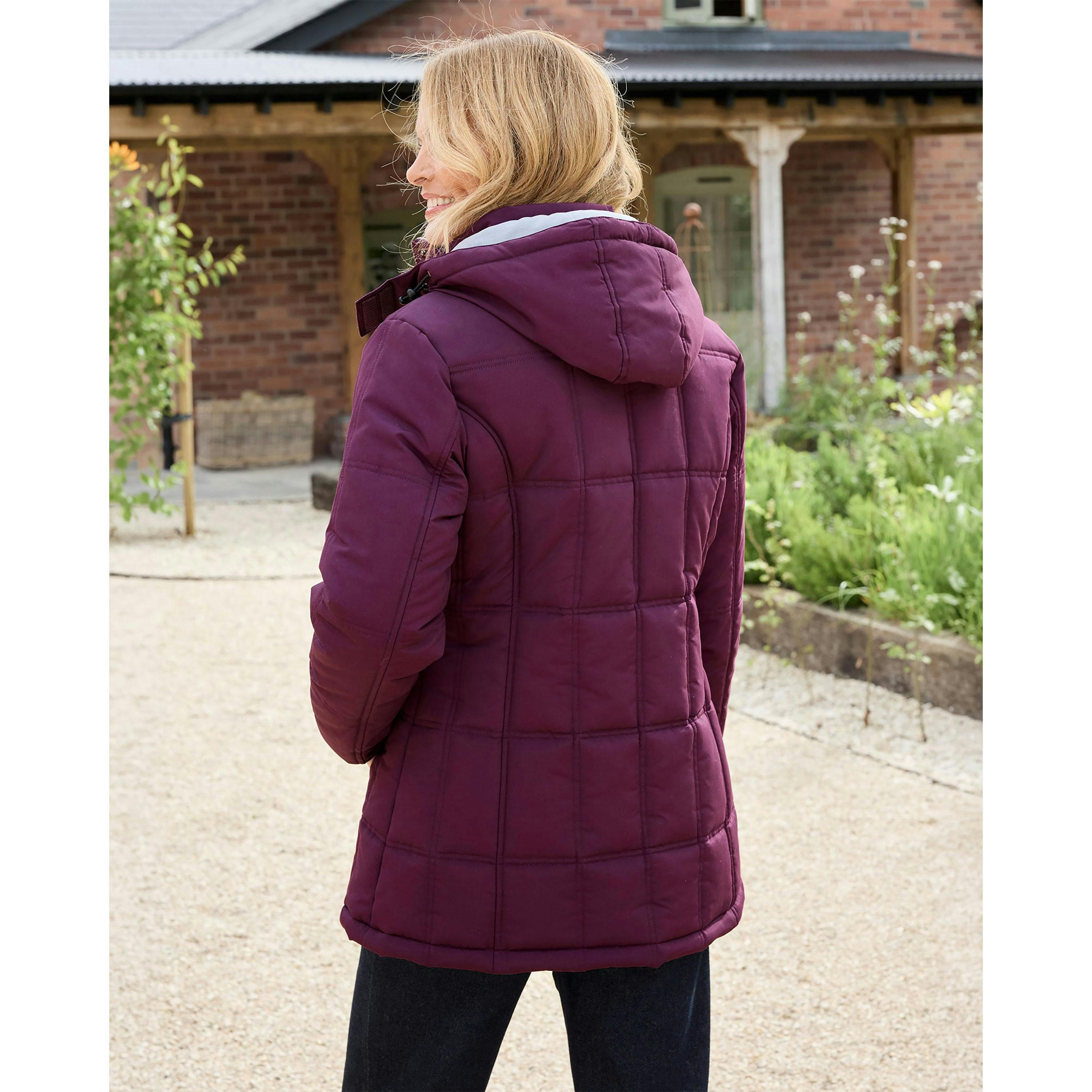 Cotton Traders Short Padded Hooded Coat , view 3 of 4
