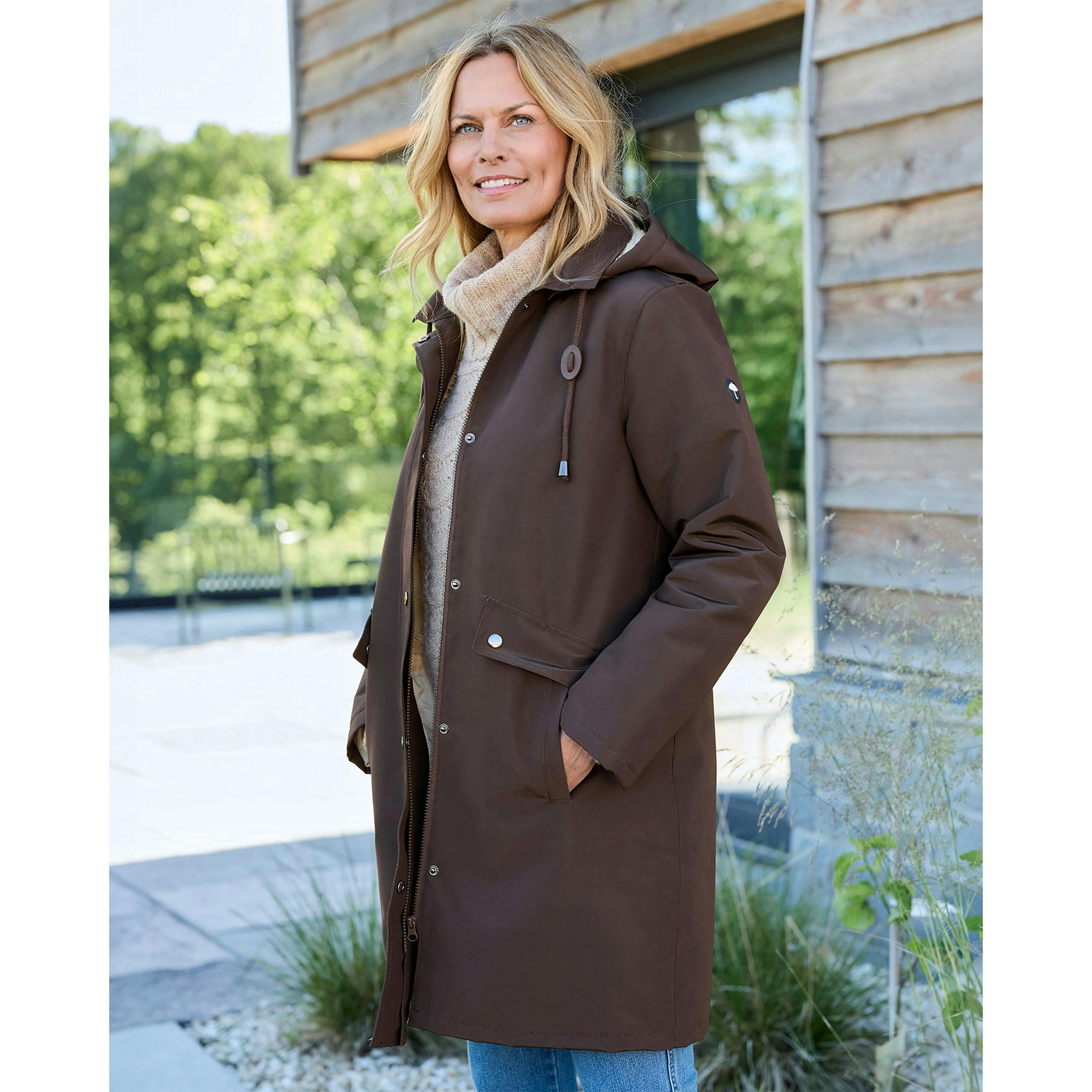 Cotton Traders All Weather Fleece Lined Waterproof Coat , view 2 of 4