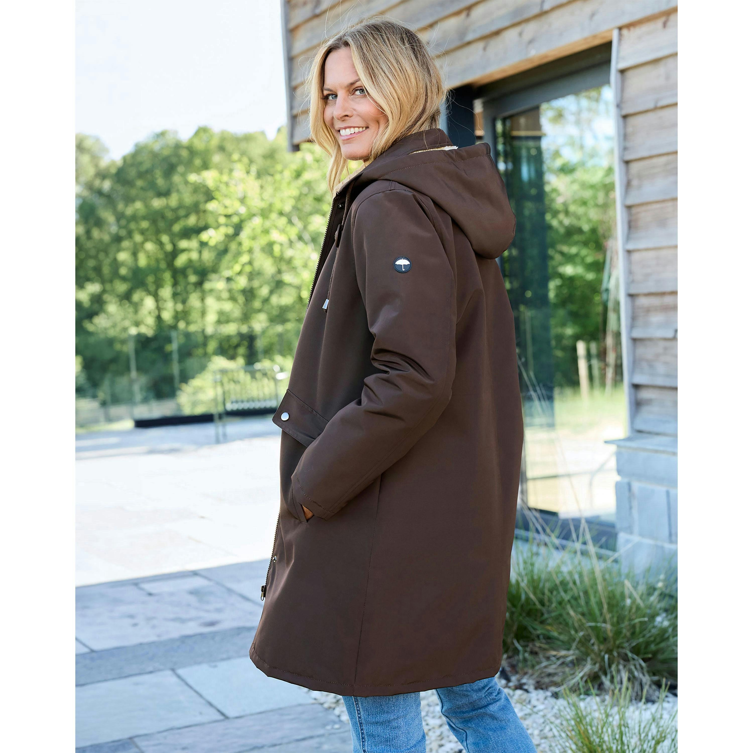 Cotton Traders All Weather Fleece Lined Waterproof Coat , view 3 of 4