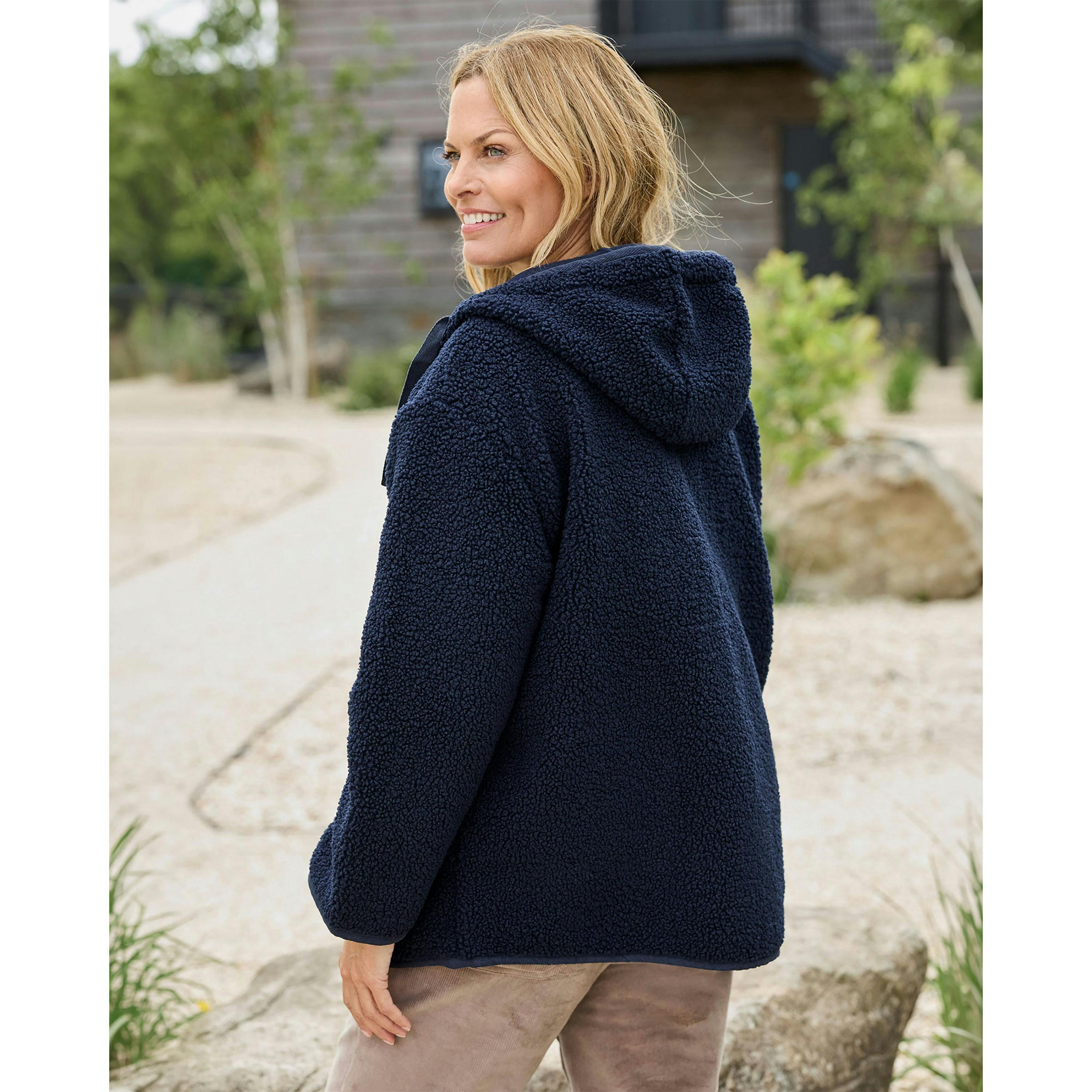 Cotton Traders Hooded Borg Jacket , view 3 of 4