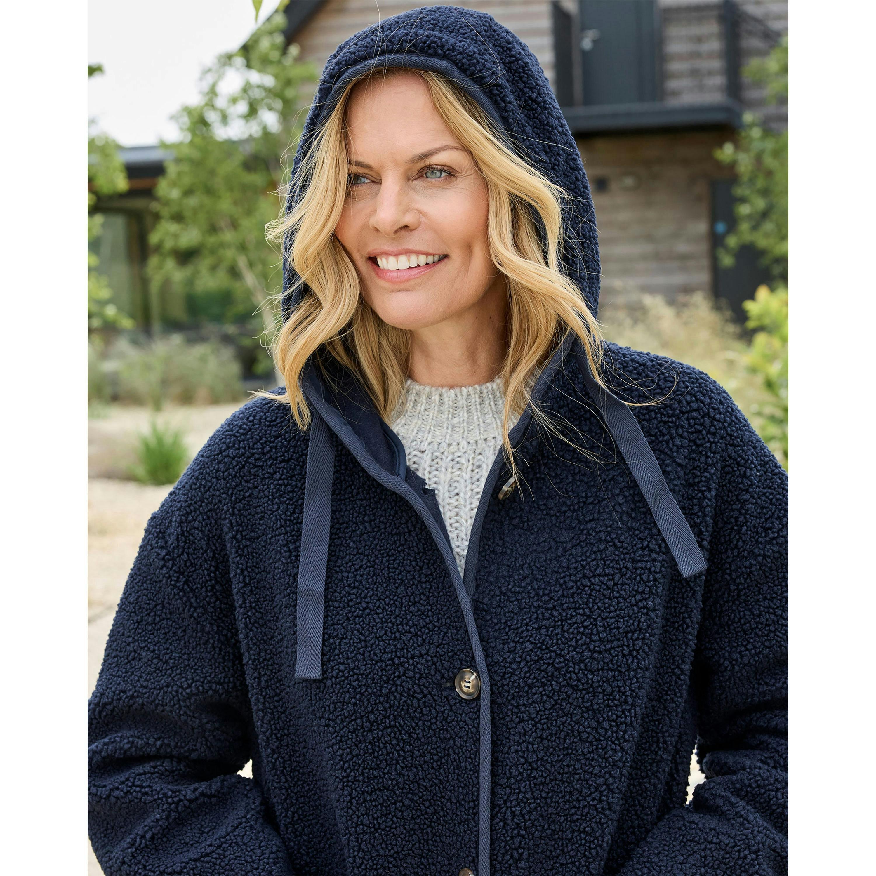 Cotton Traders Hooded Borg Jacket , view 4 of 4