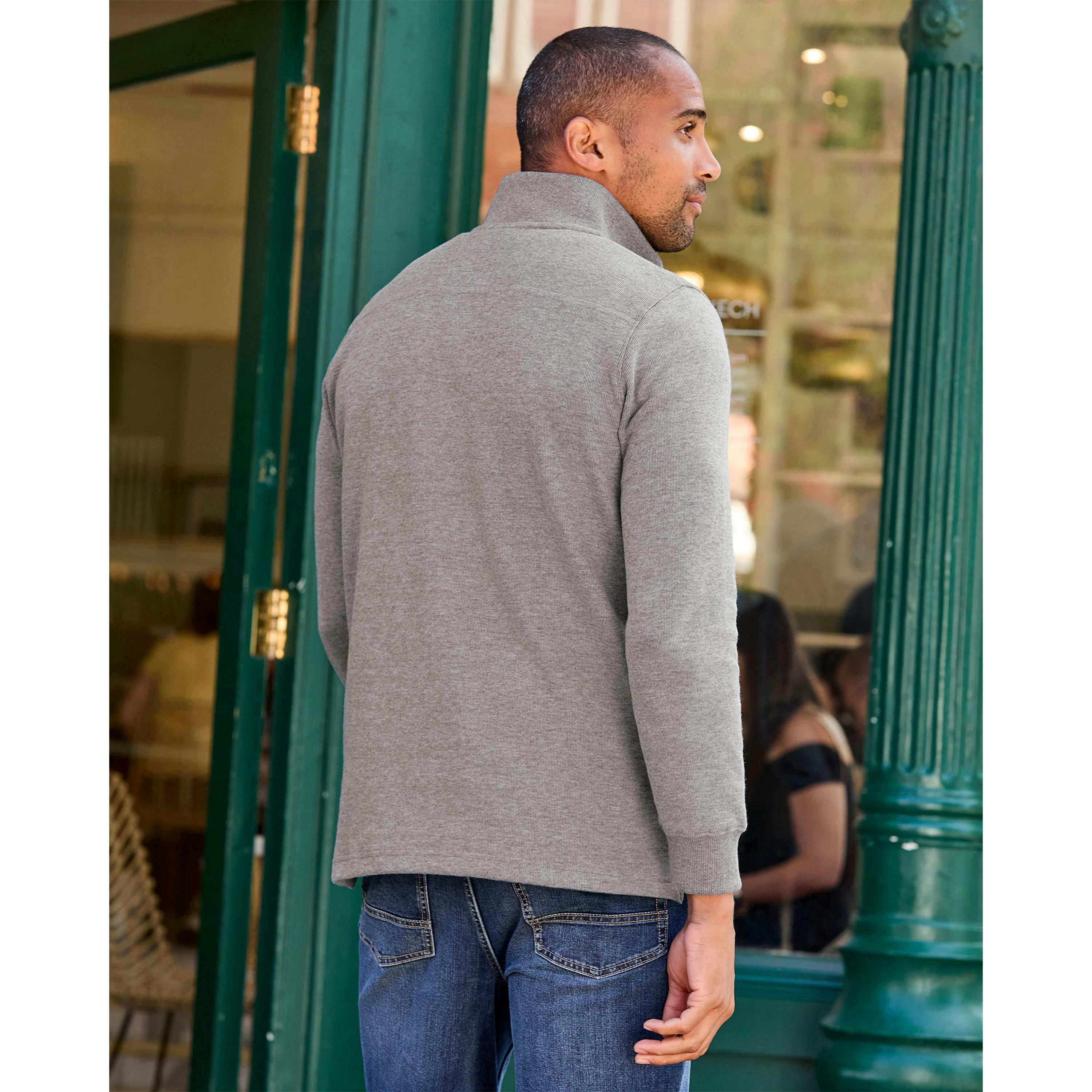 Cotton Traders Half Zip Brushed Rib Top , view 2 of 2