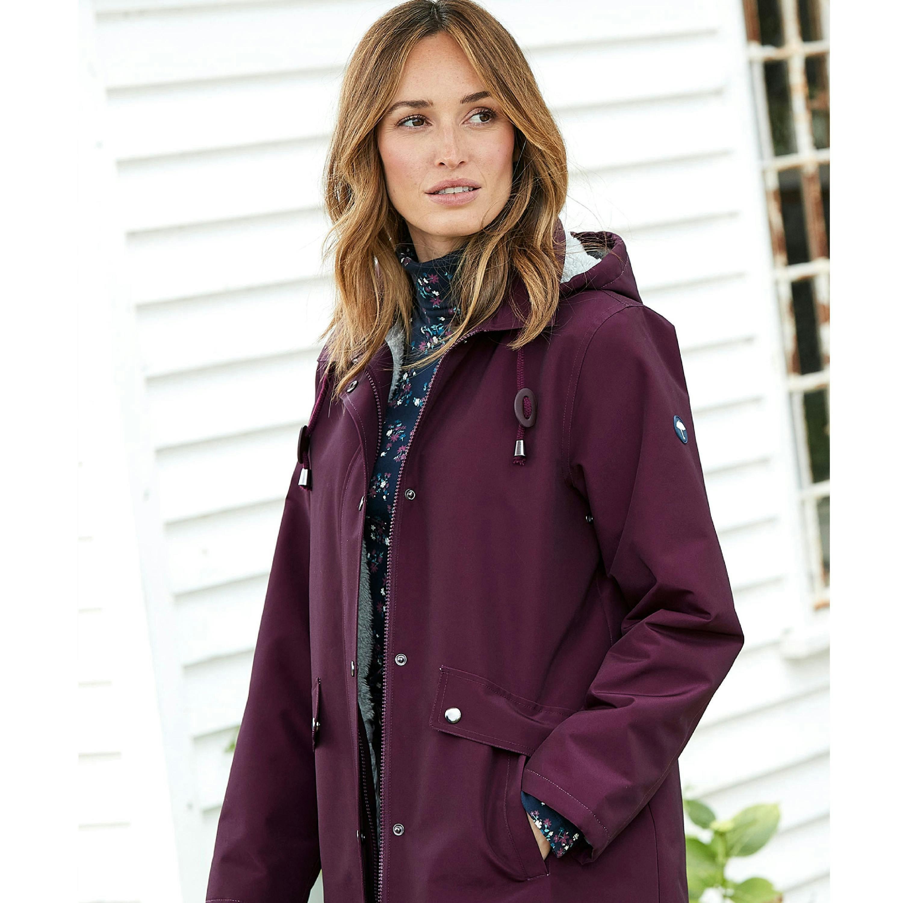 Cotton Traders All-Weather Fleece-Lined Waterproof Coat , view 2 of 2