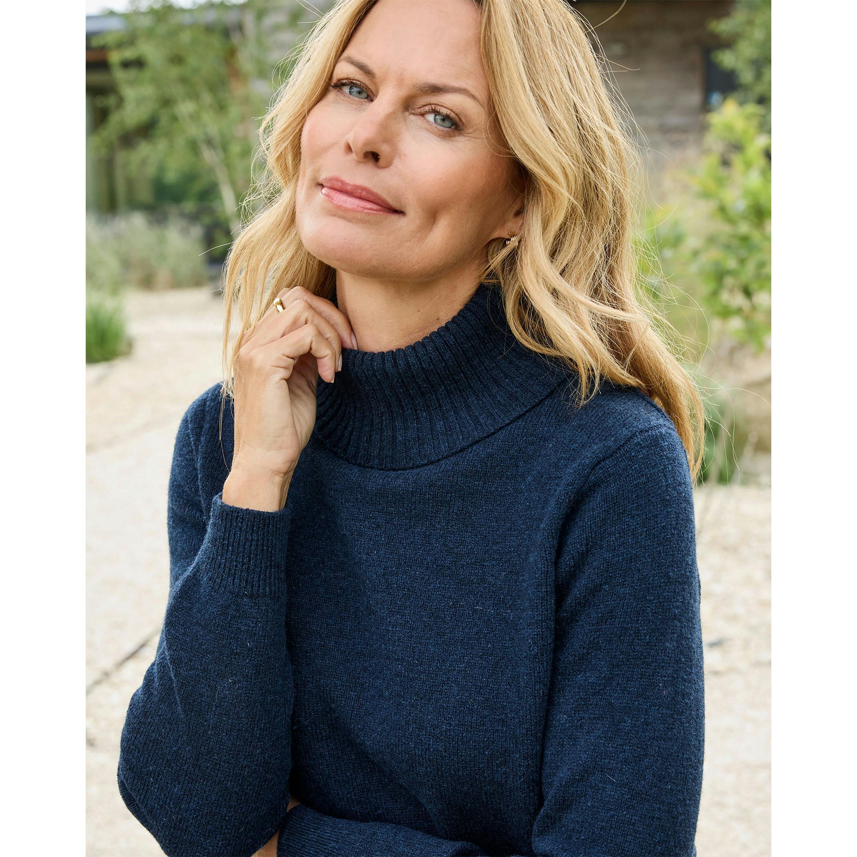Cotton Traders Lambswool Rich Relaxed Roll Neck Jumper , view 4 of 4