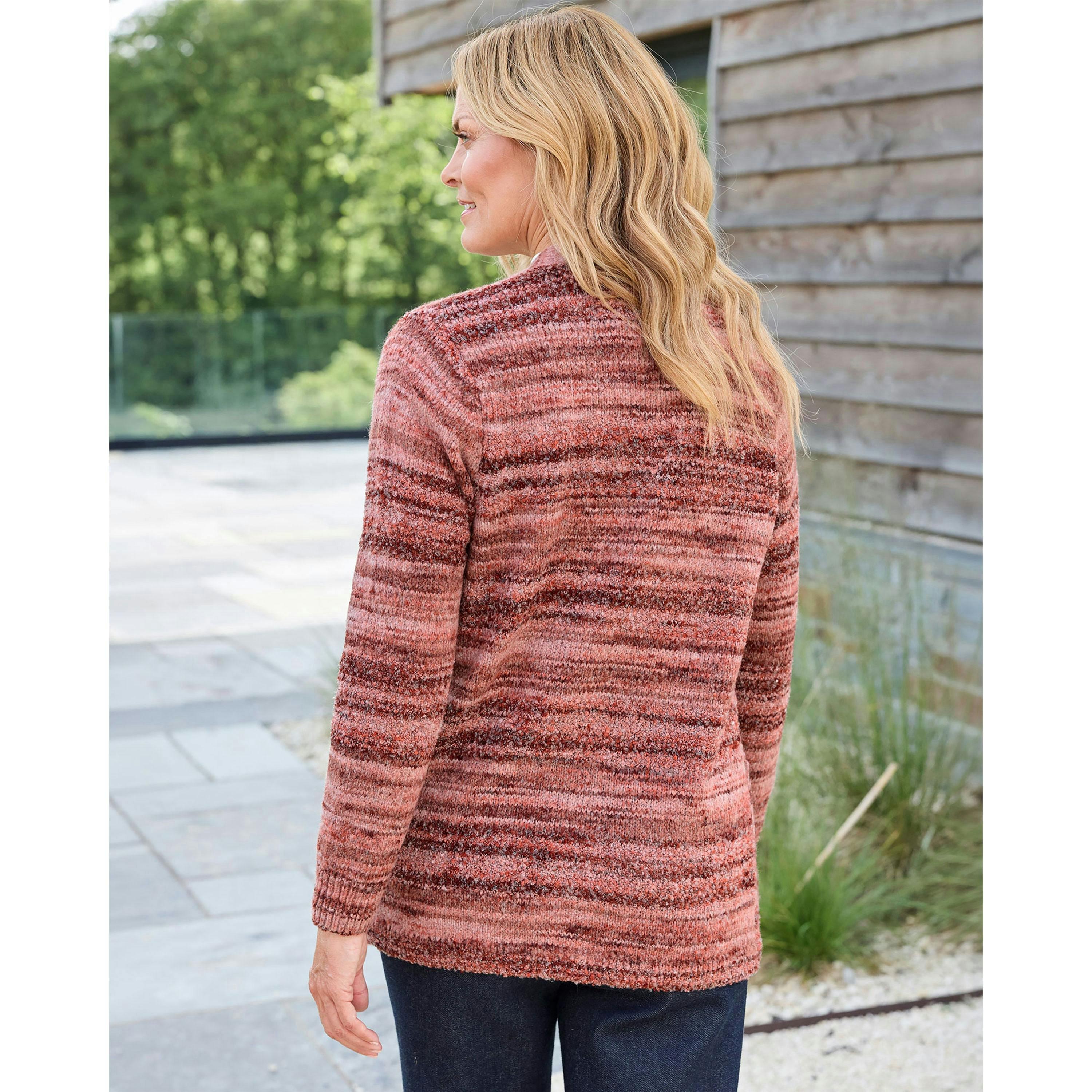 Cotton Traders Stripe Edge to Edge Cardigan , view 3 of 4