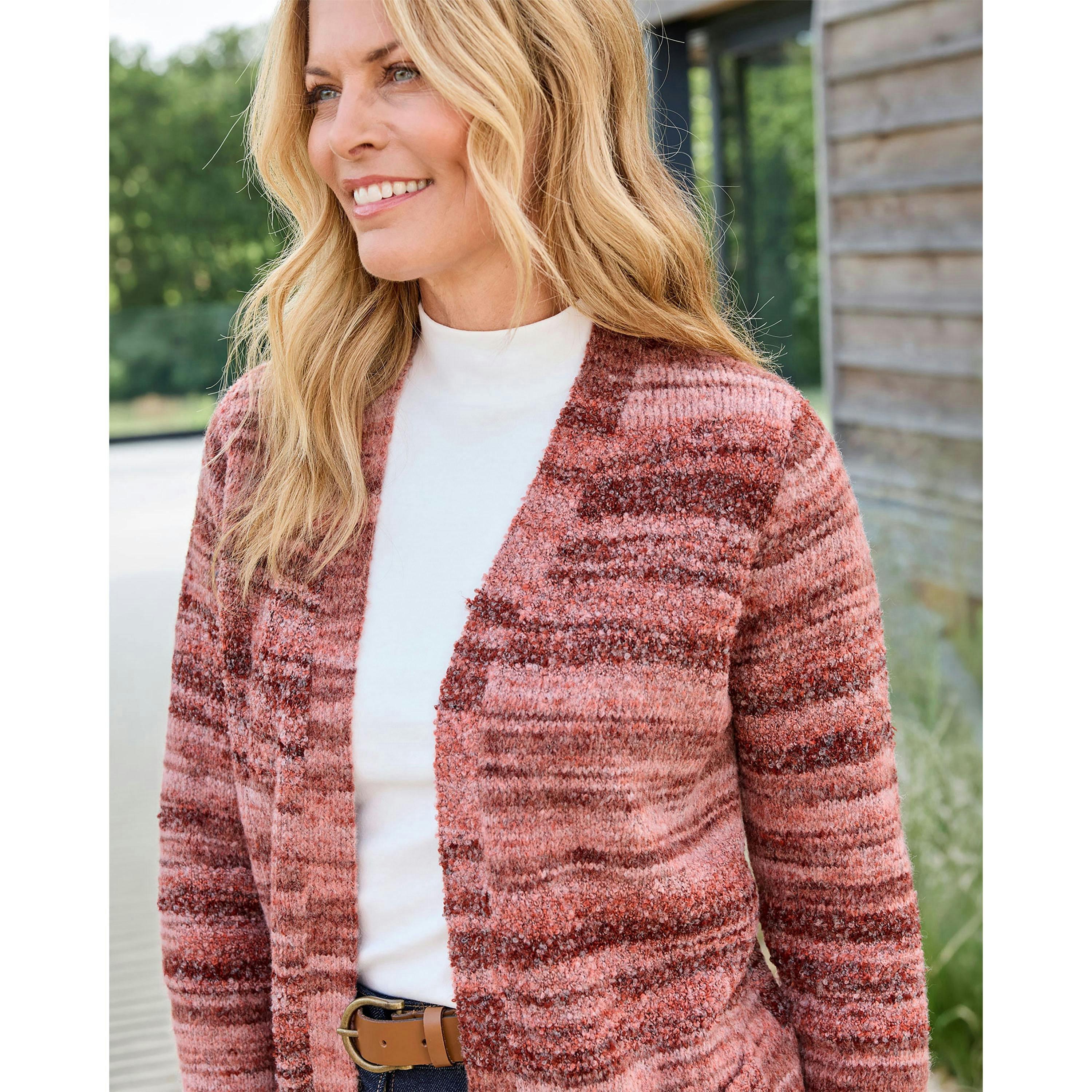 Cotton Traders Stripe Edge to Edge Cardigan , view 4 of 4