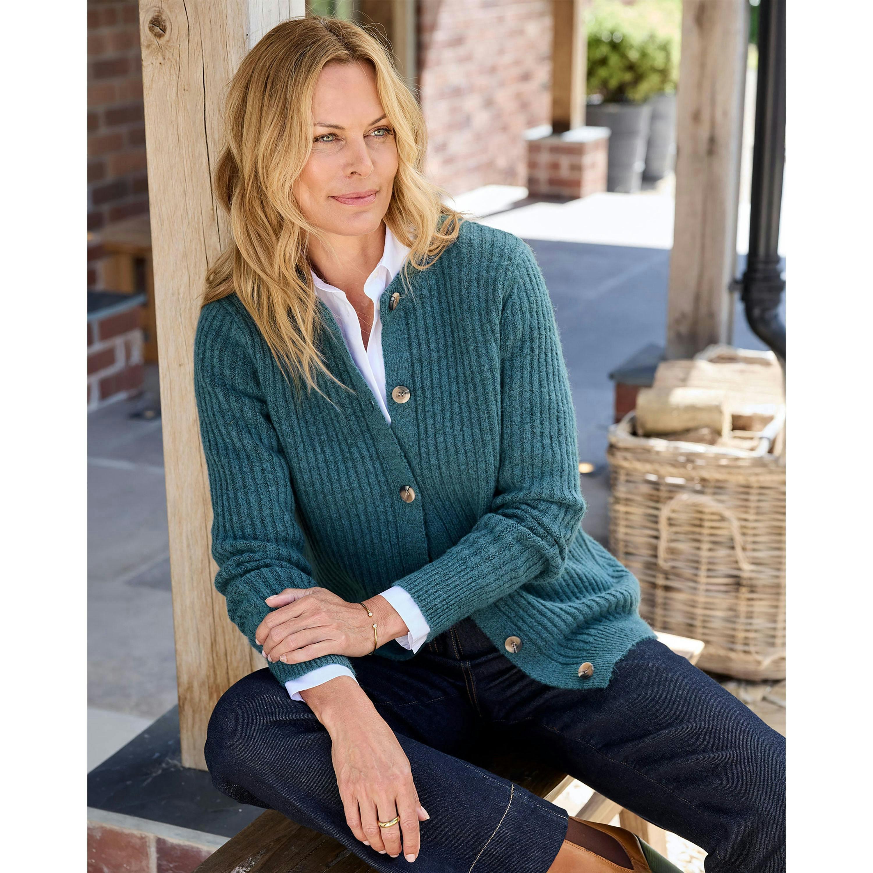 Cotton Traders Cosy Button Cardigan , view 2 of 4