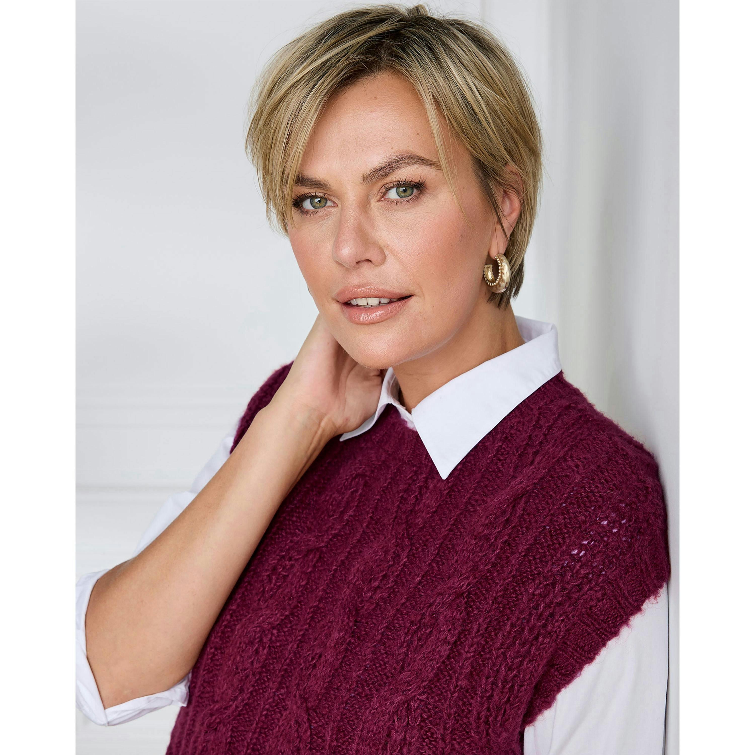 Cotton Traders Pointelle Crew Neck Vest , view 4 of 4