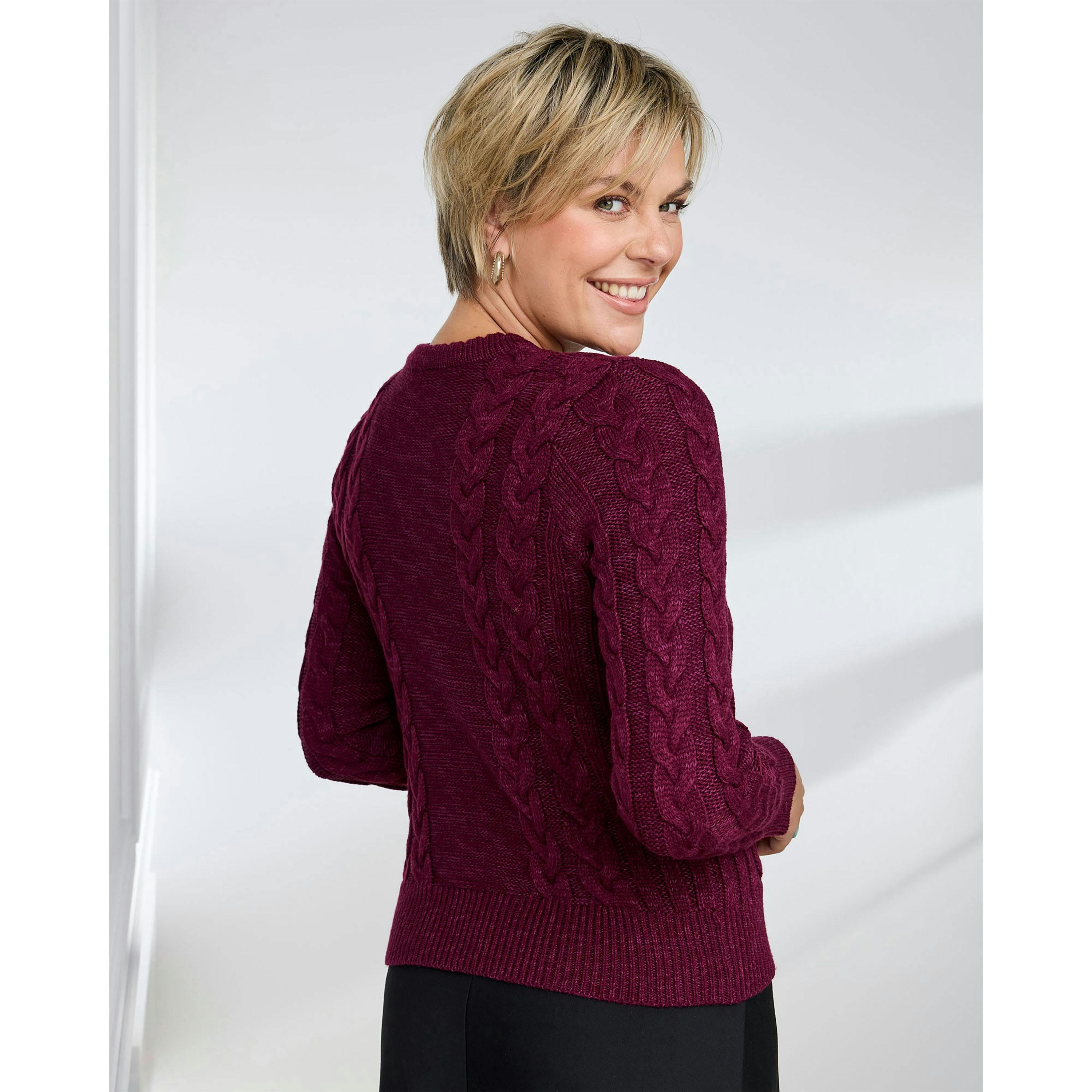 Cotton Traders Cable Cardigan , view 3 of 4