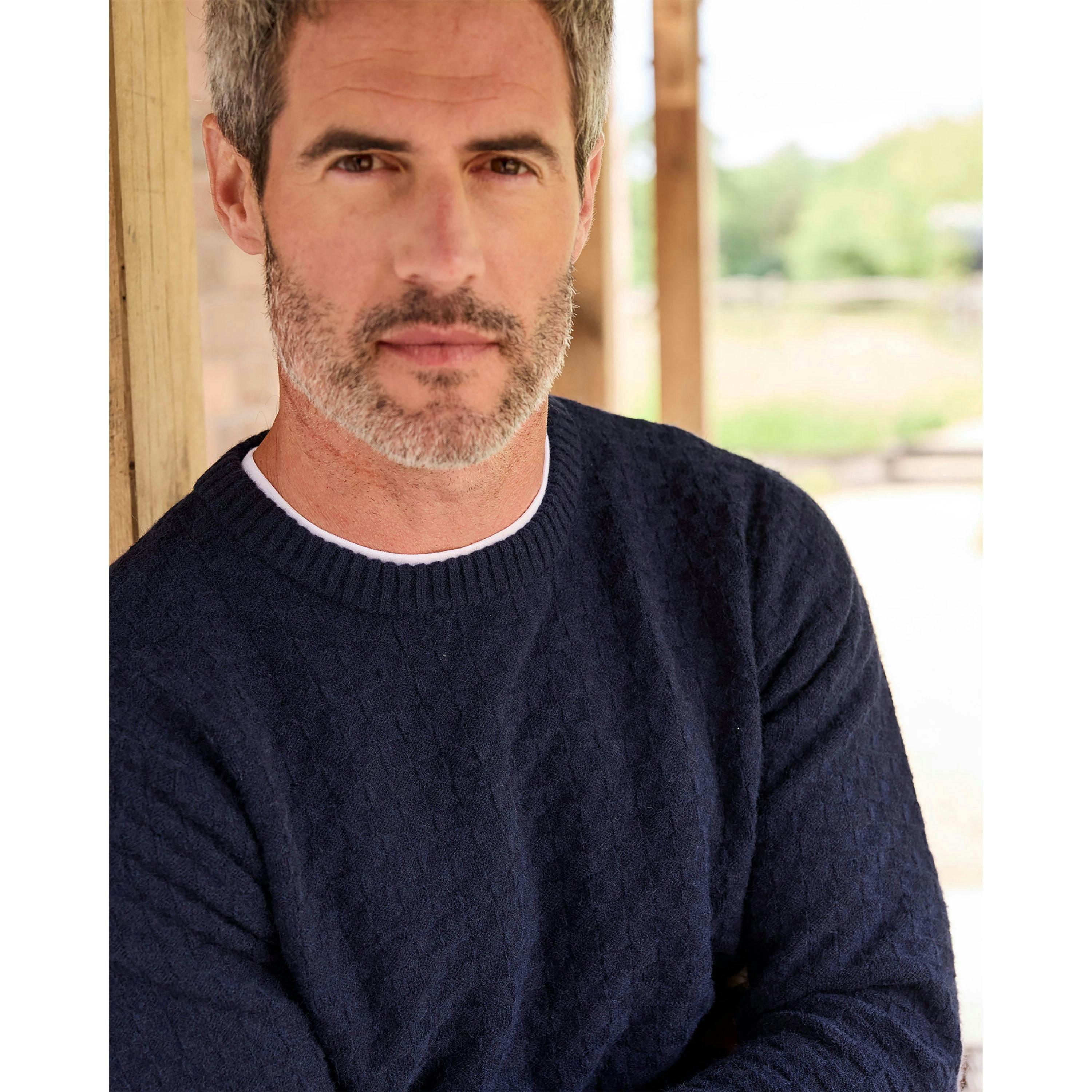 Cotton Traders Textured Basket Stitch Jumper , view 4 of 4