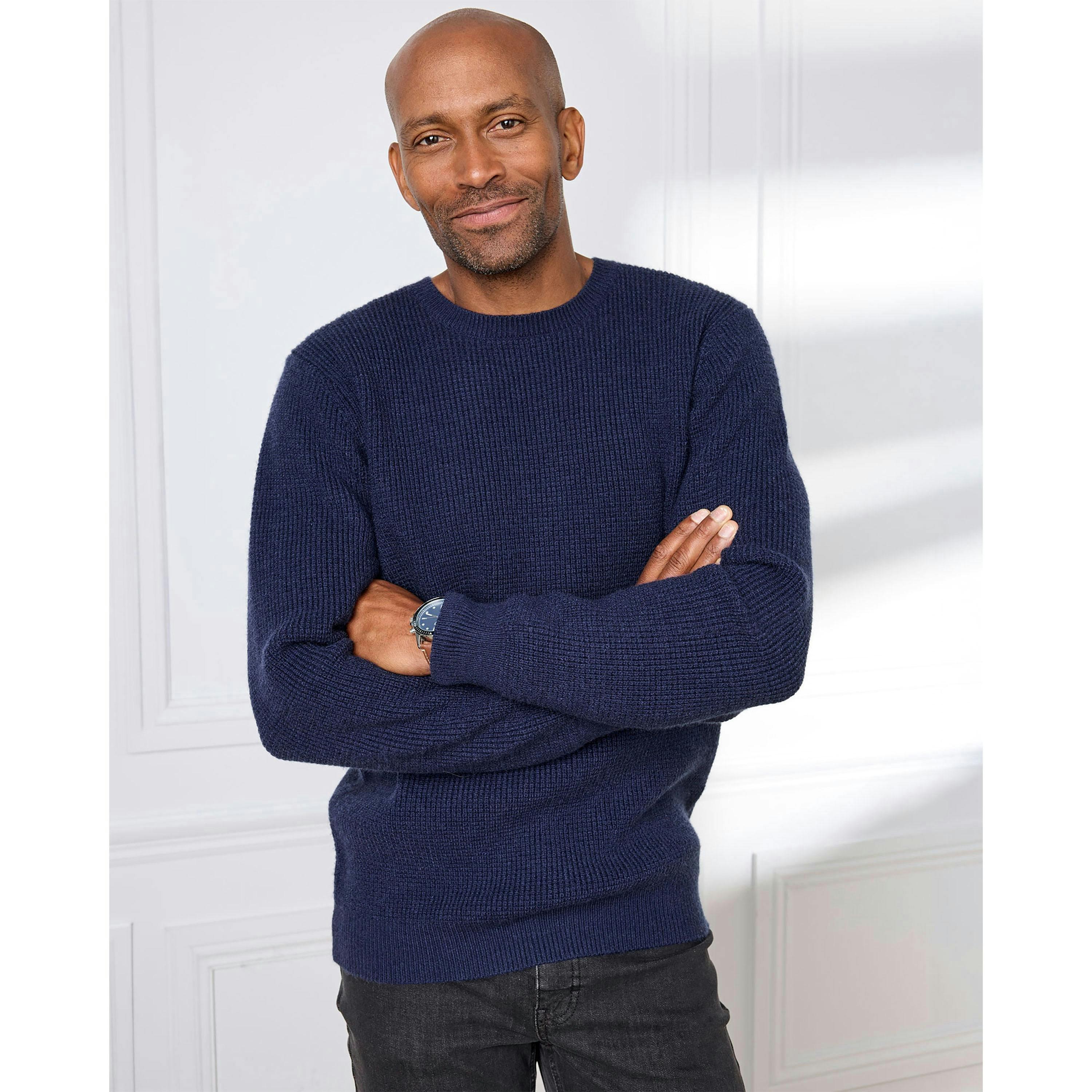 Cotton Traders Texture Crew Neck Jumper , view 2 of 4
