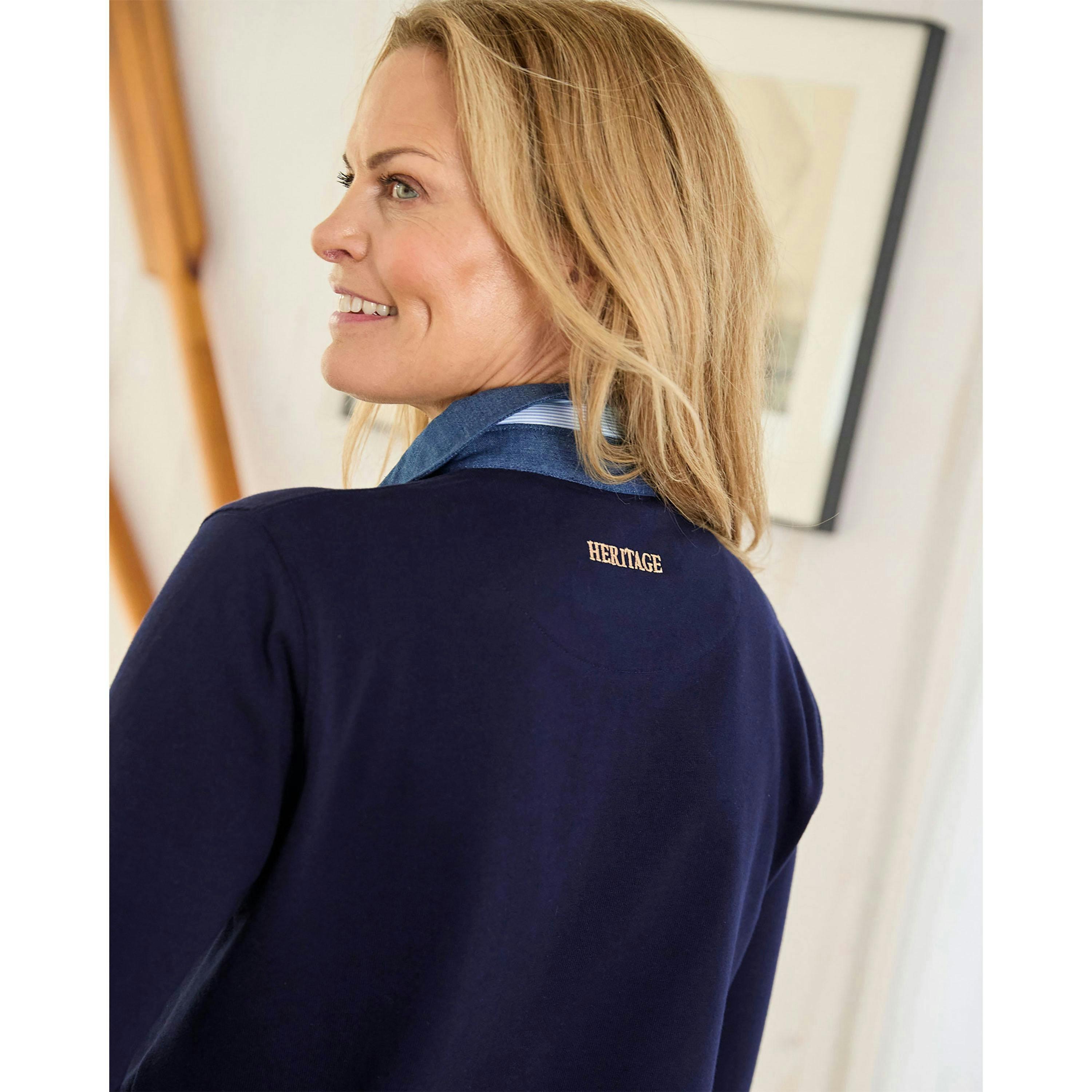 Cotton Traders Ladies Heritage Long Sleeve Rugby Shirt , view 3 of 4