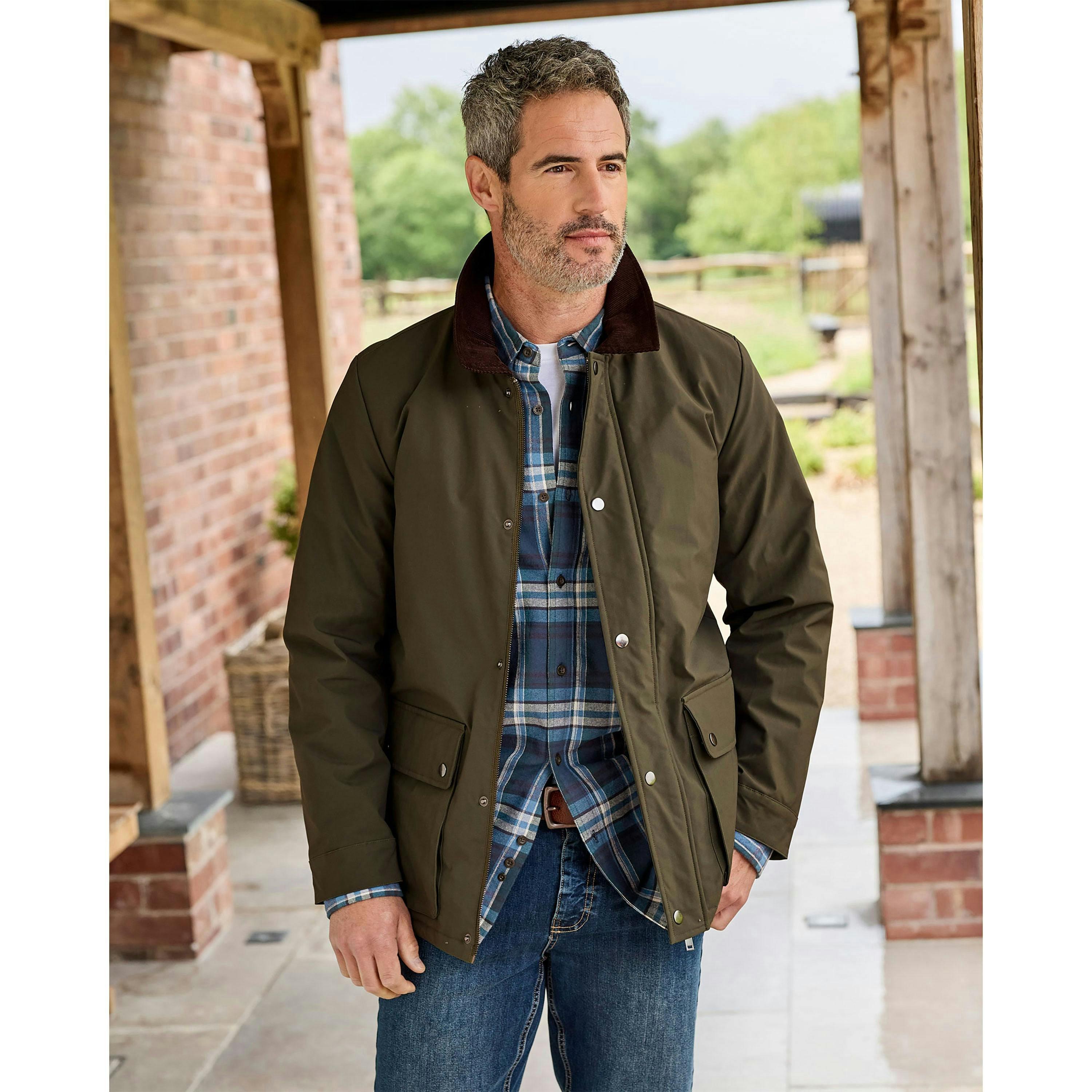 Cotton Traders Cord Collar Barn Jacket , view 2 of 3