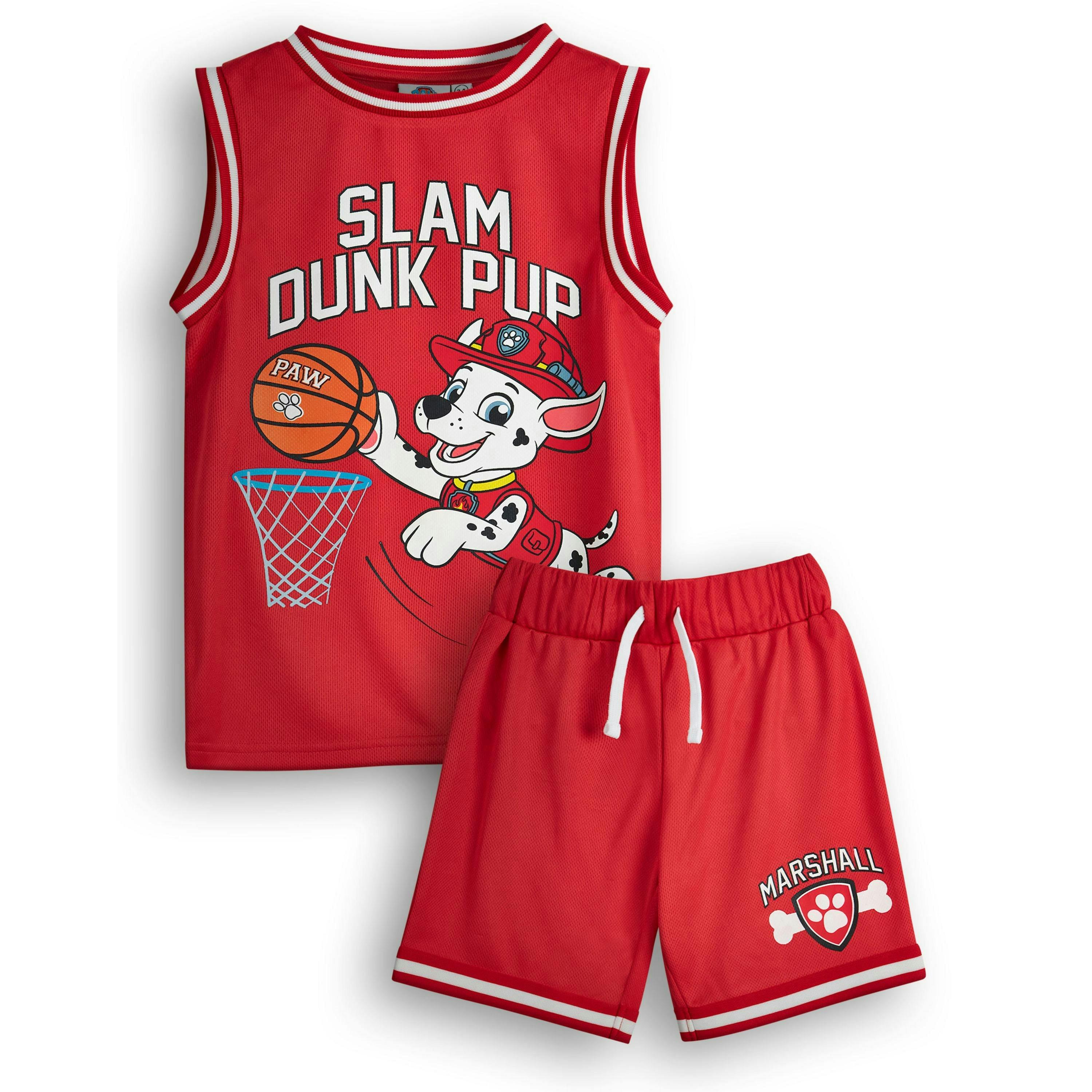 Paw Patrol Boys Red Marshall 2 Piece Basketball Set by Vanilla Underground , view 1 of 1