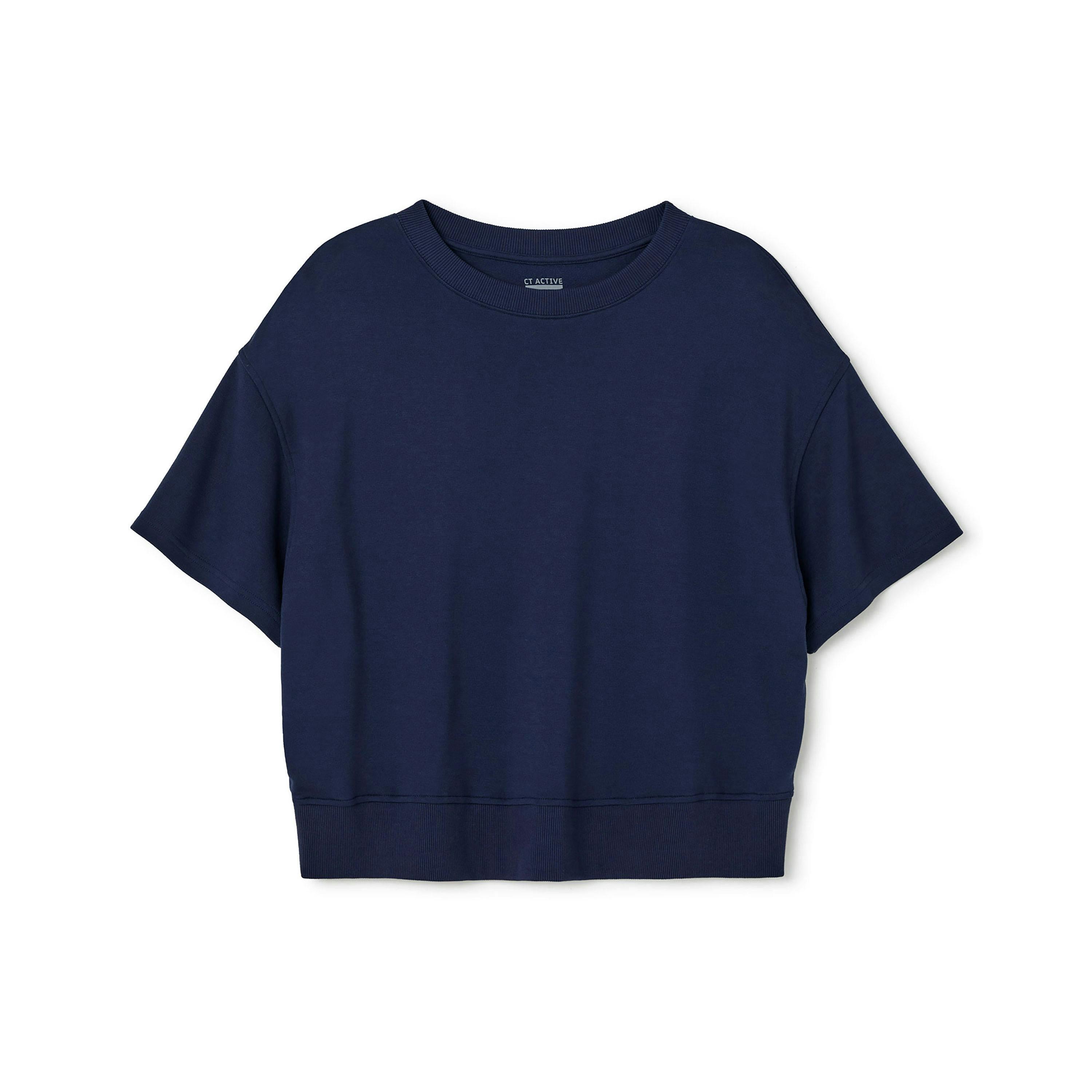 Cotton Traders Active Oversized Short Sleeve Sweatshirt , view 3 of 3