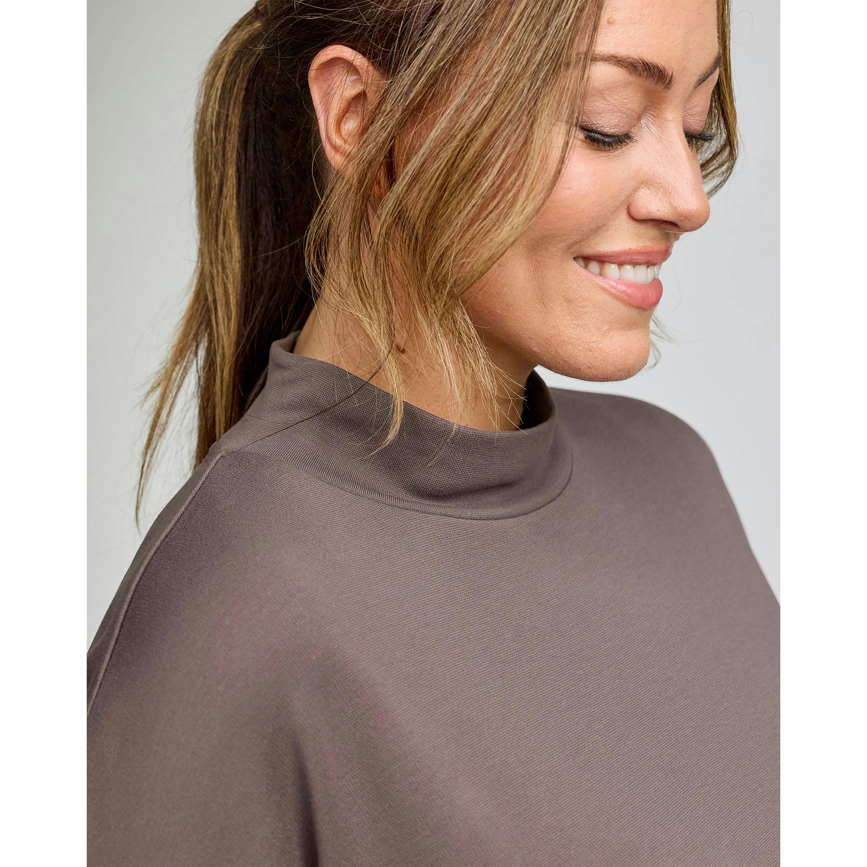Cotton Traders Active Long Sleeve Turtleneck Toggle Sweatshirt , view 2 of 3