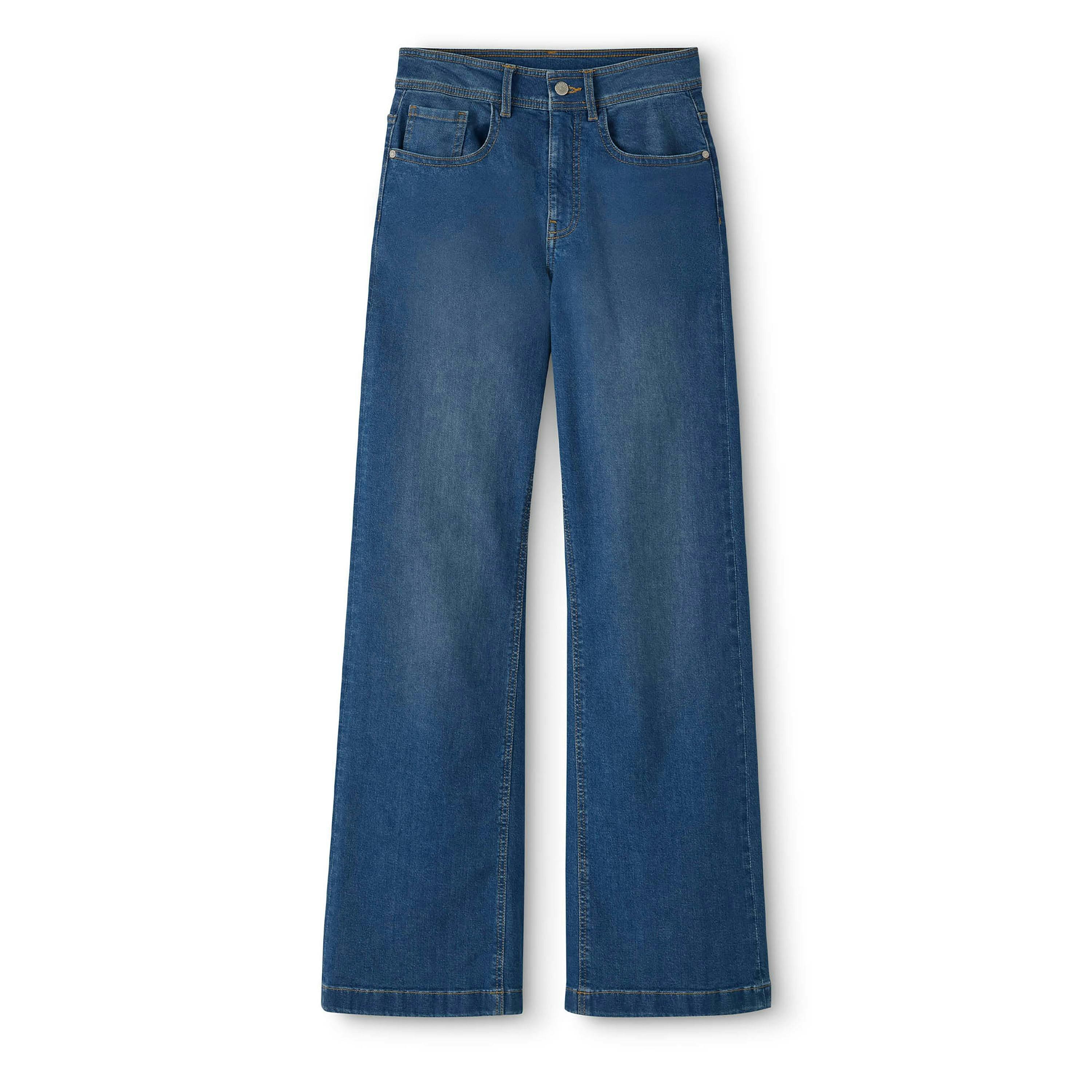 Cotton Traders Wide Leg Stretch Jeans (31" Inside Leg) , view 3 of 3