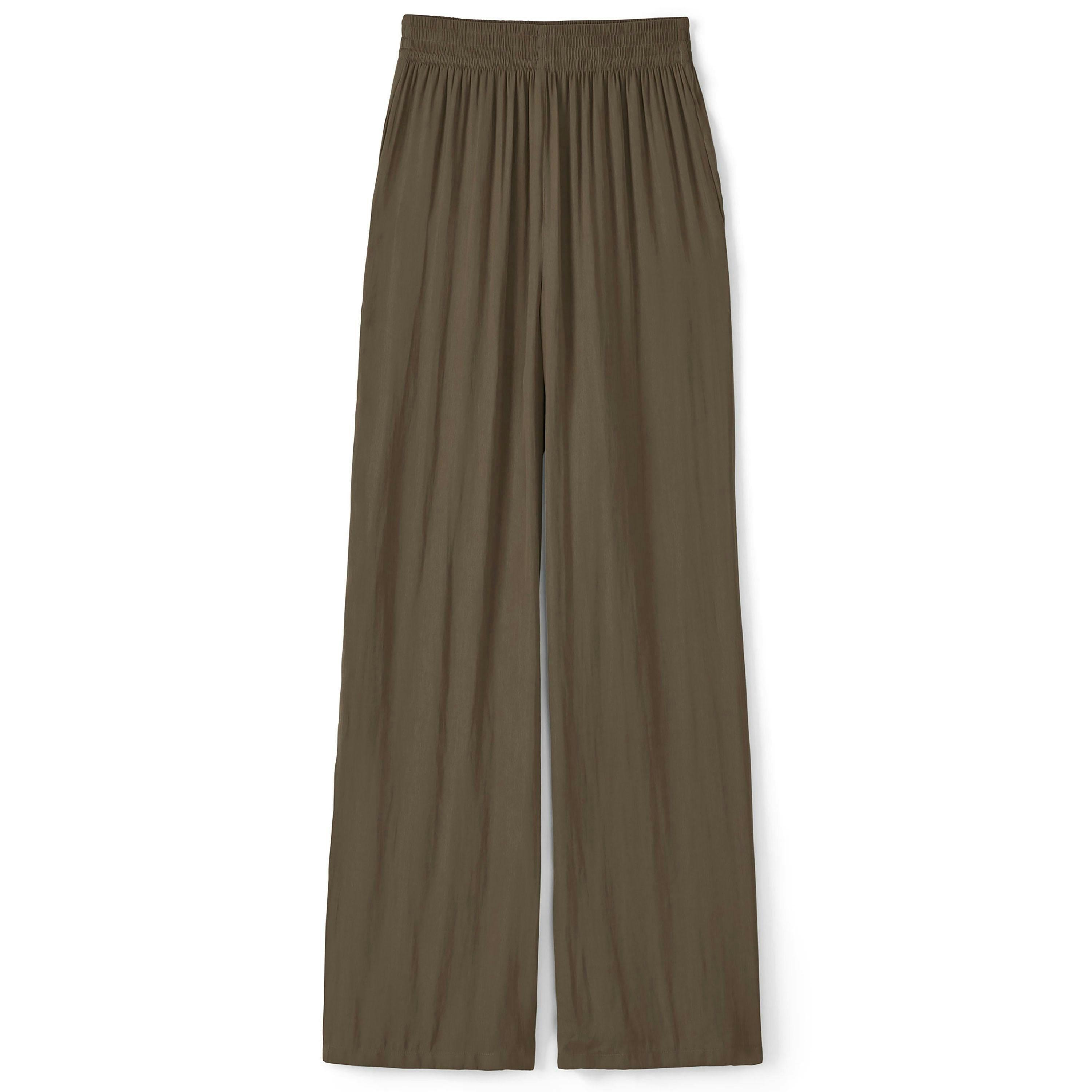 Cotton Traders Wide Leg Satin Trousers , view 3 of 3