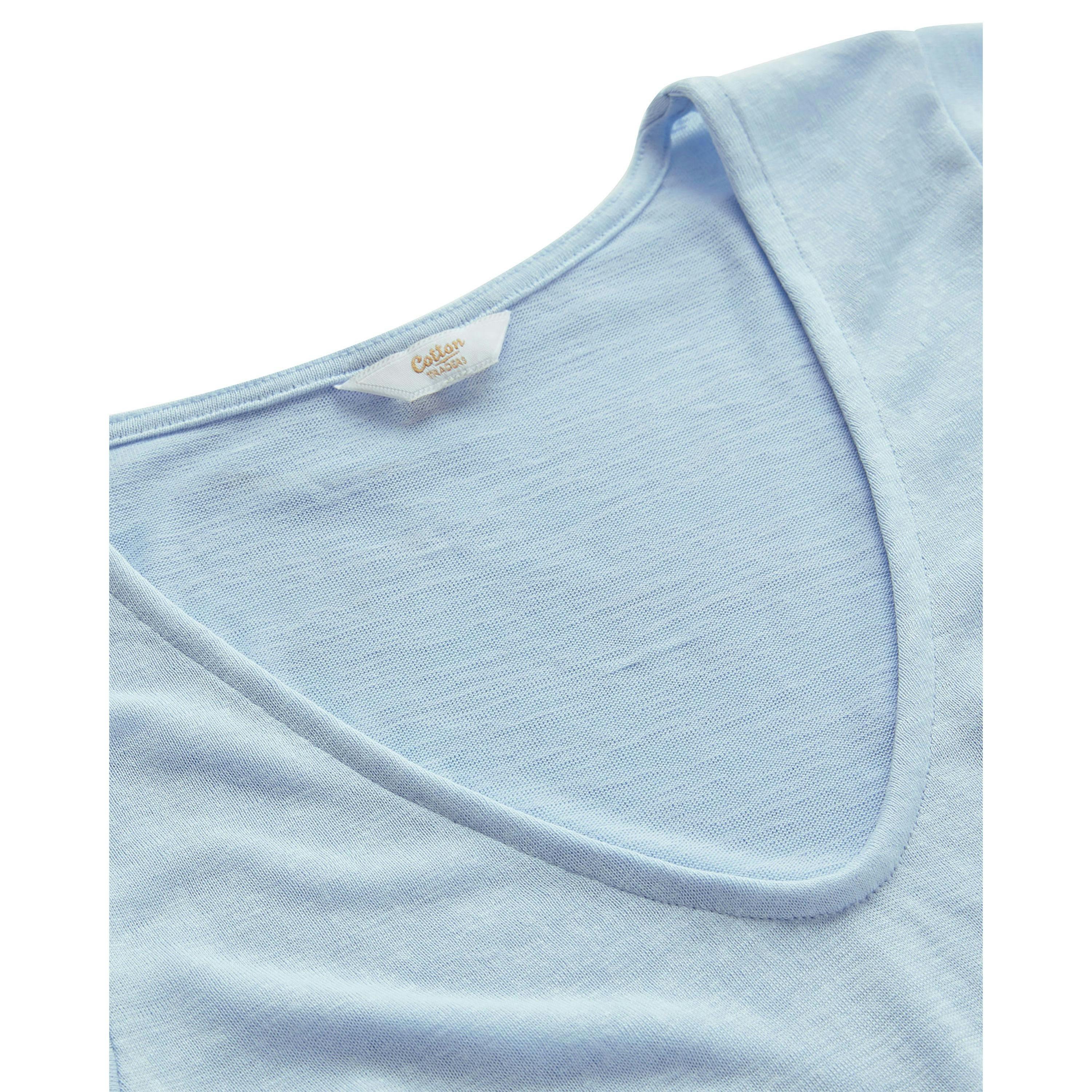 Cotton Traders Short Sleeve V Neck T-Shirt , view 2 of 3