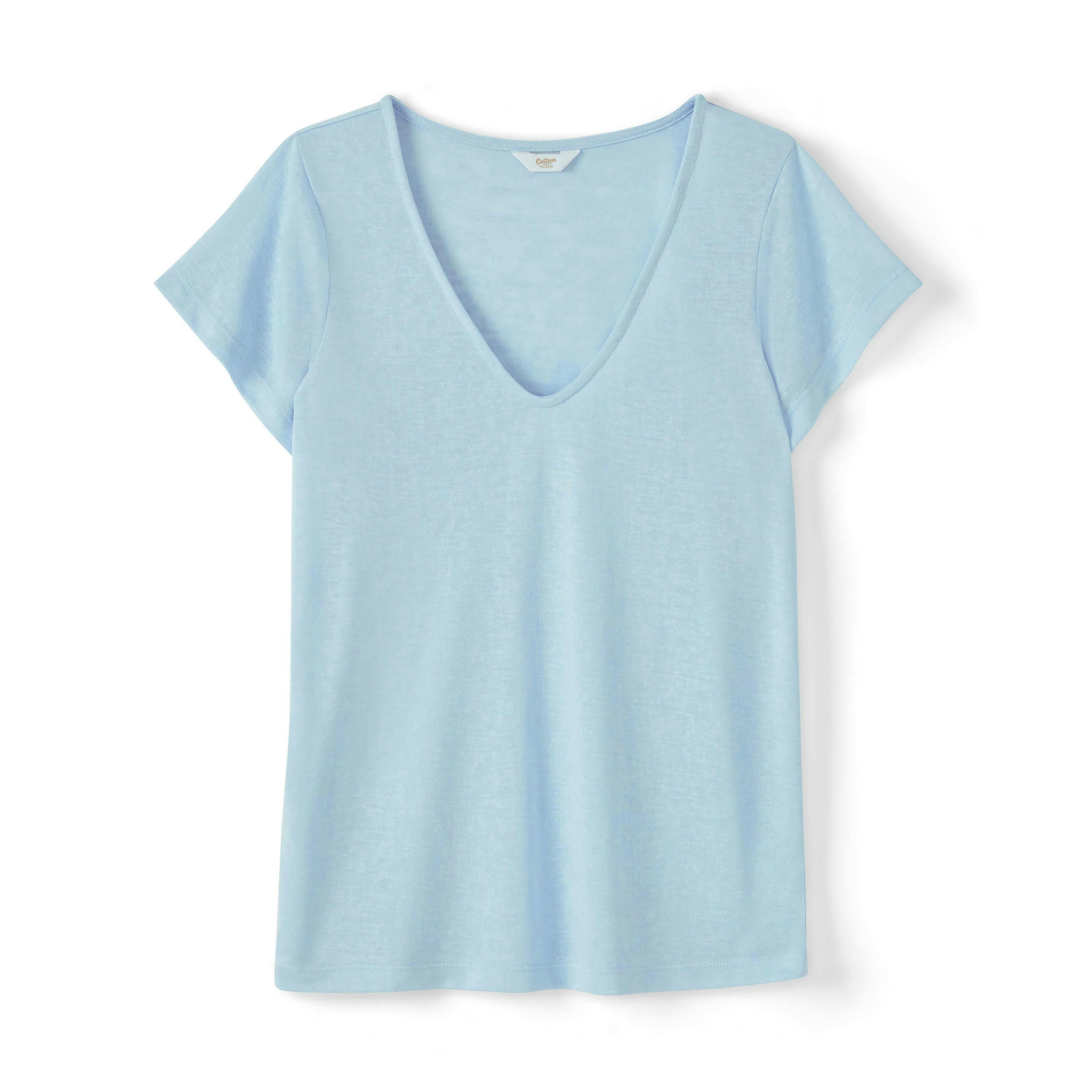 Cotton Traders Short Sleeve V Neck T-Shirt , view 3 of 3