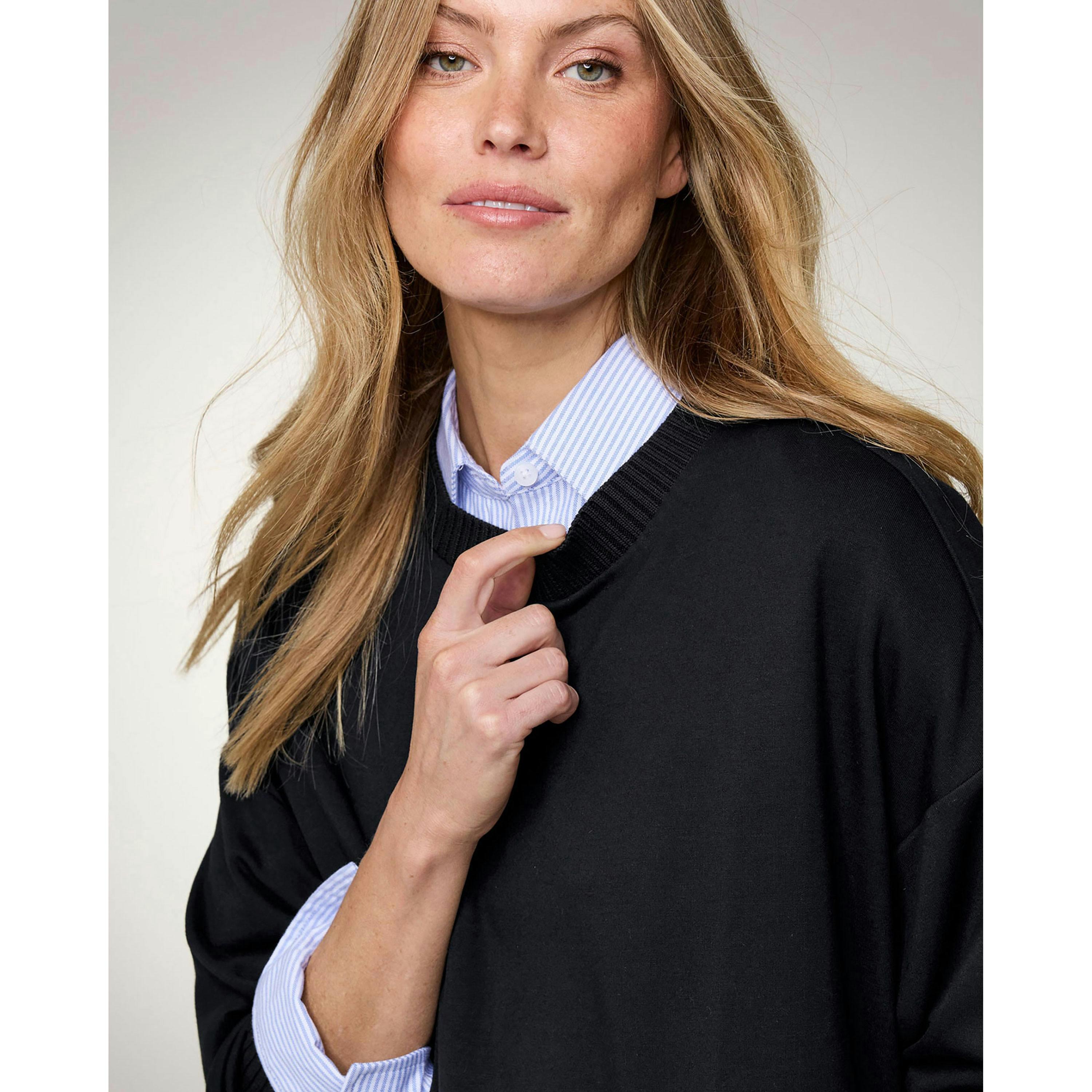 Cotton Traders Active Longline Zip Hem Sweatshirt , view 2 of 3