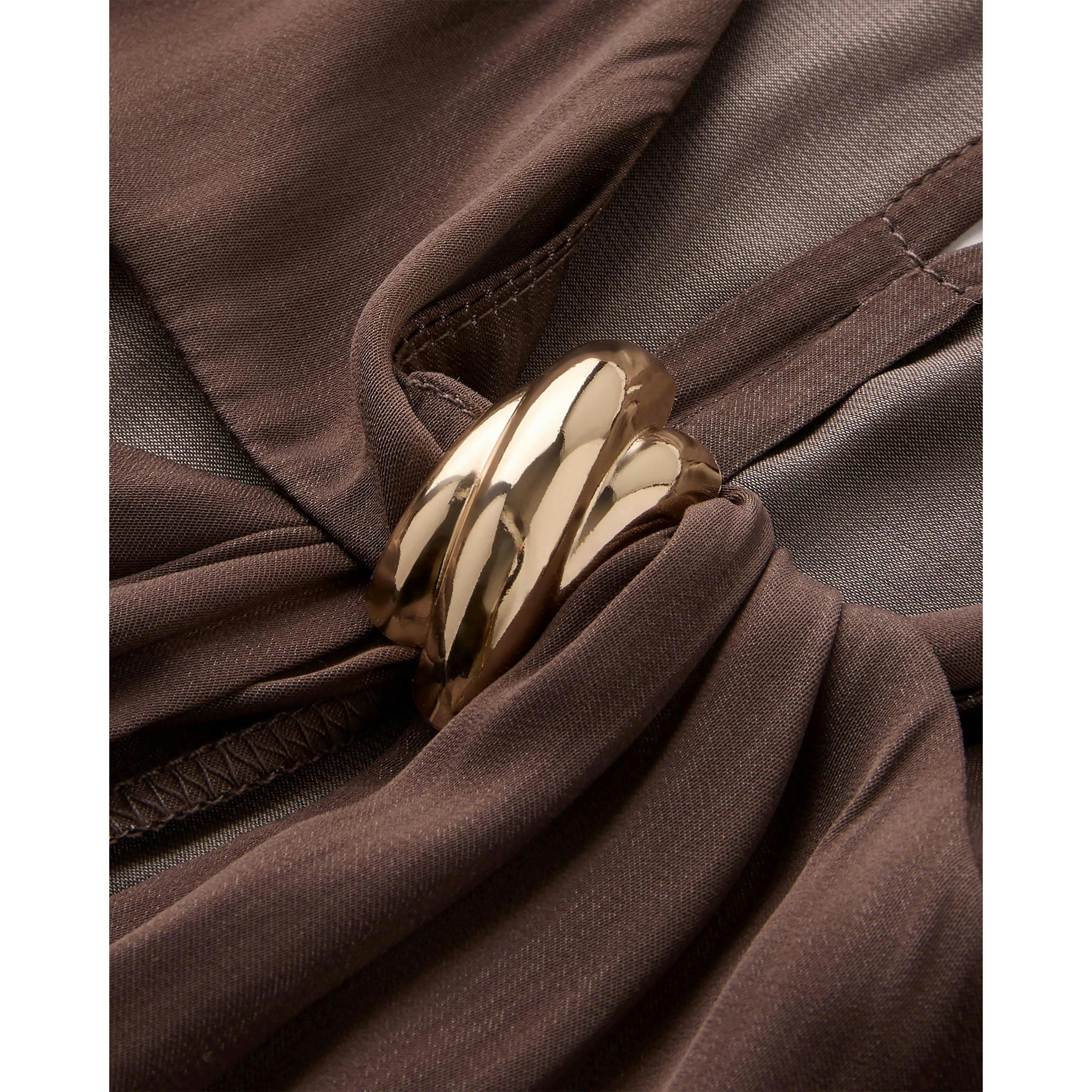 Cotton Traders Satin Hardware Detail Blouse , view 2 of 3