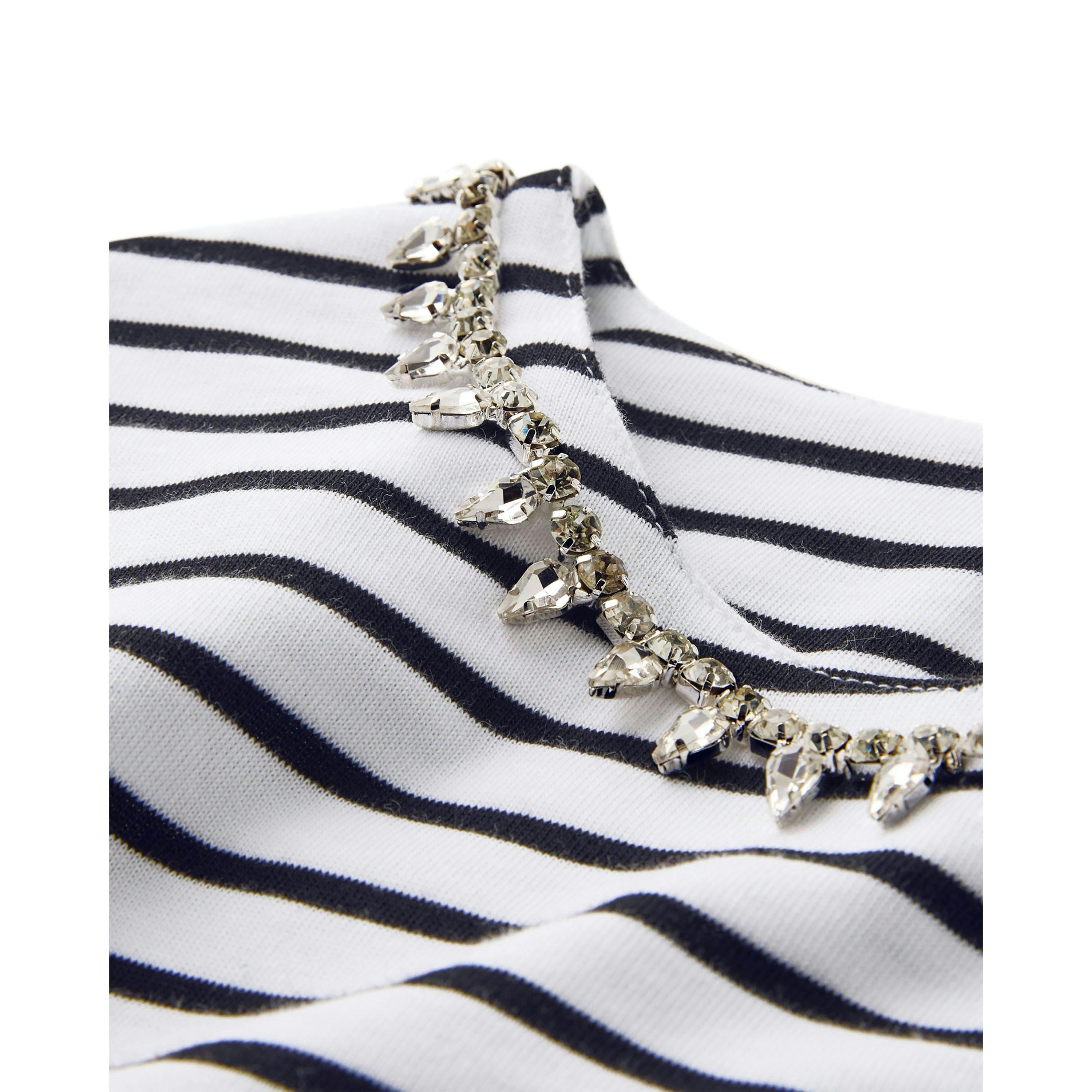 Cotton Traders Long Sleeve Embellished Stripe Top , view 2 of 3