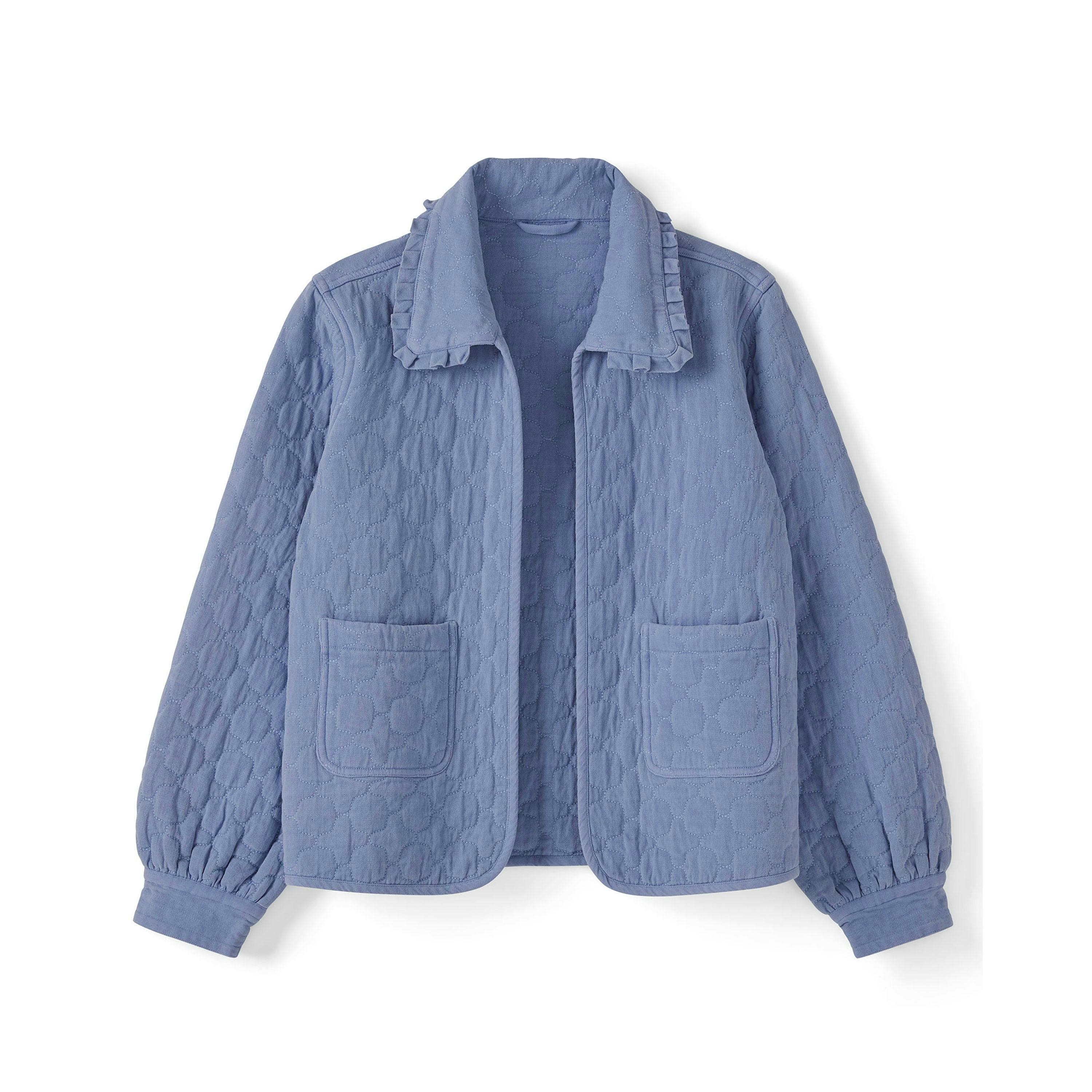 Cotton Traders Frill Collar Quilted Jacket , view 4 of 4