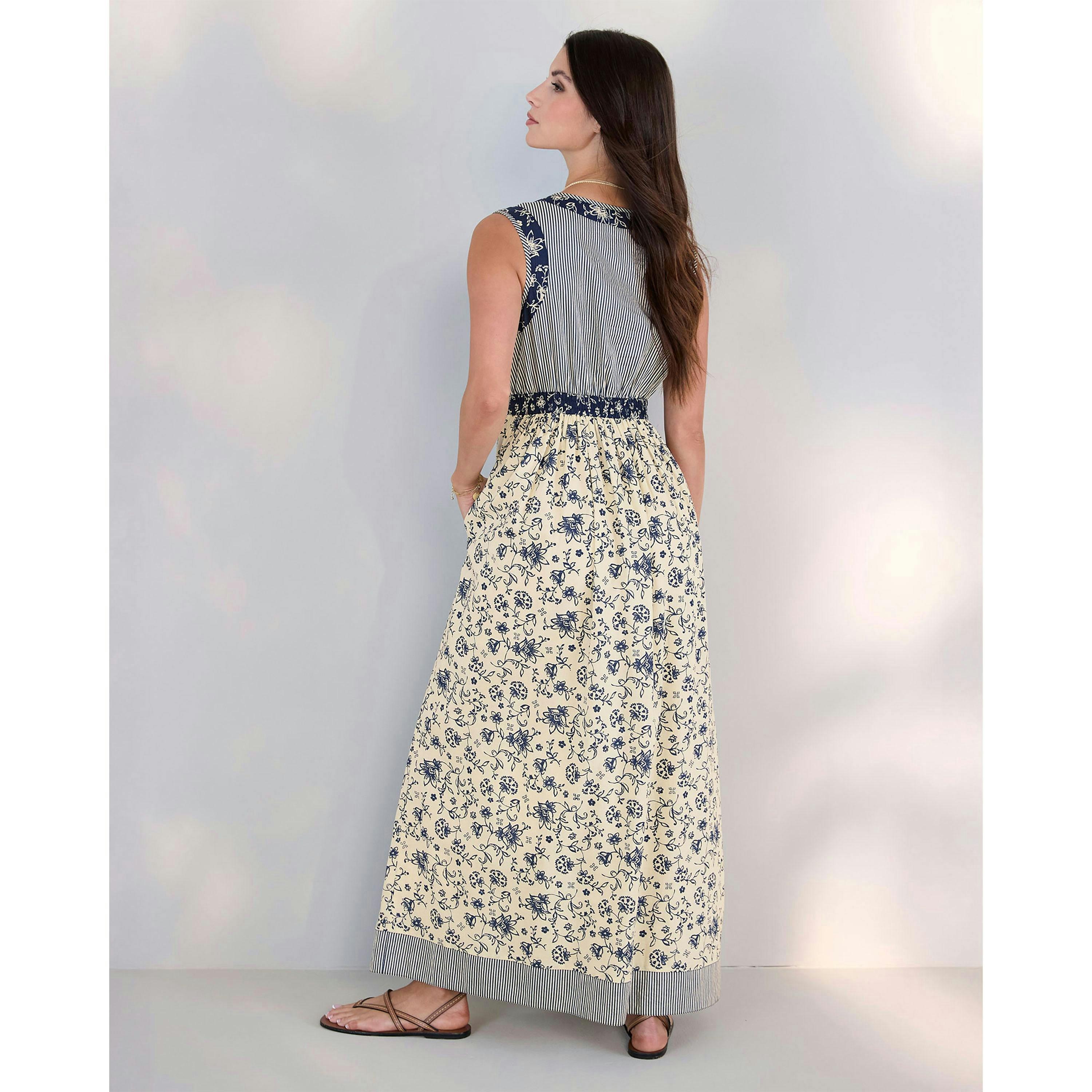Cotton Traders Sleeveless Printed Maxi Dress , view 2 of 4