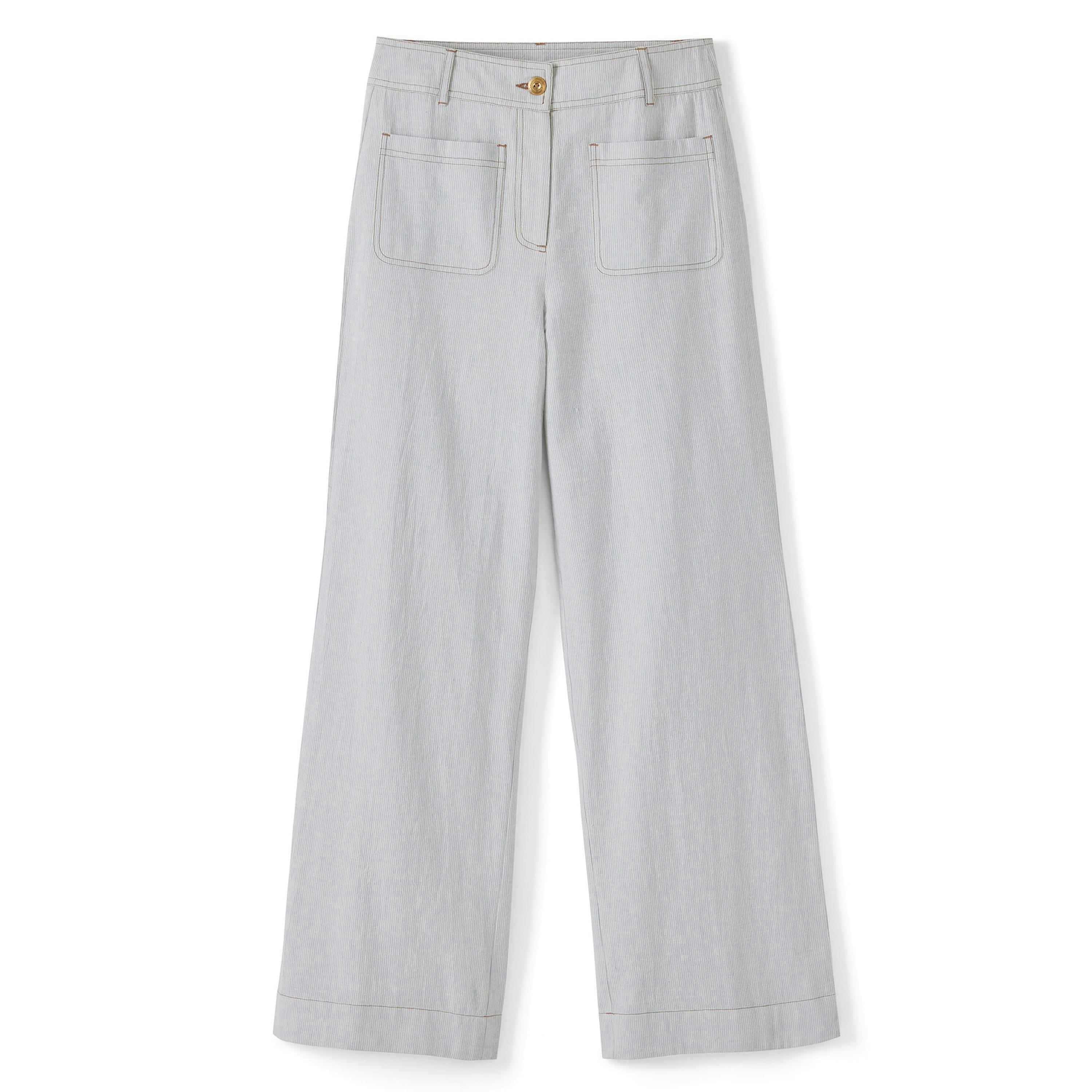 Cotton Traders Pocket Detail Stripe Trousers , view 4 of 4