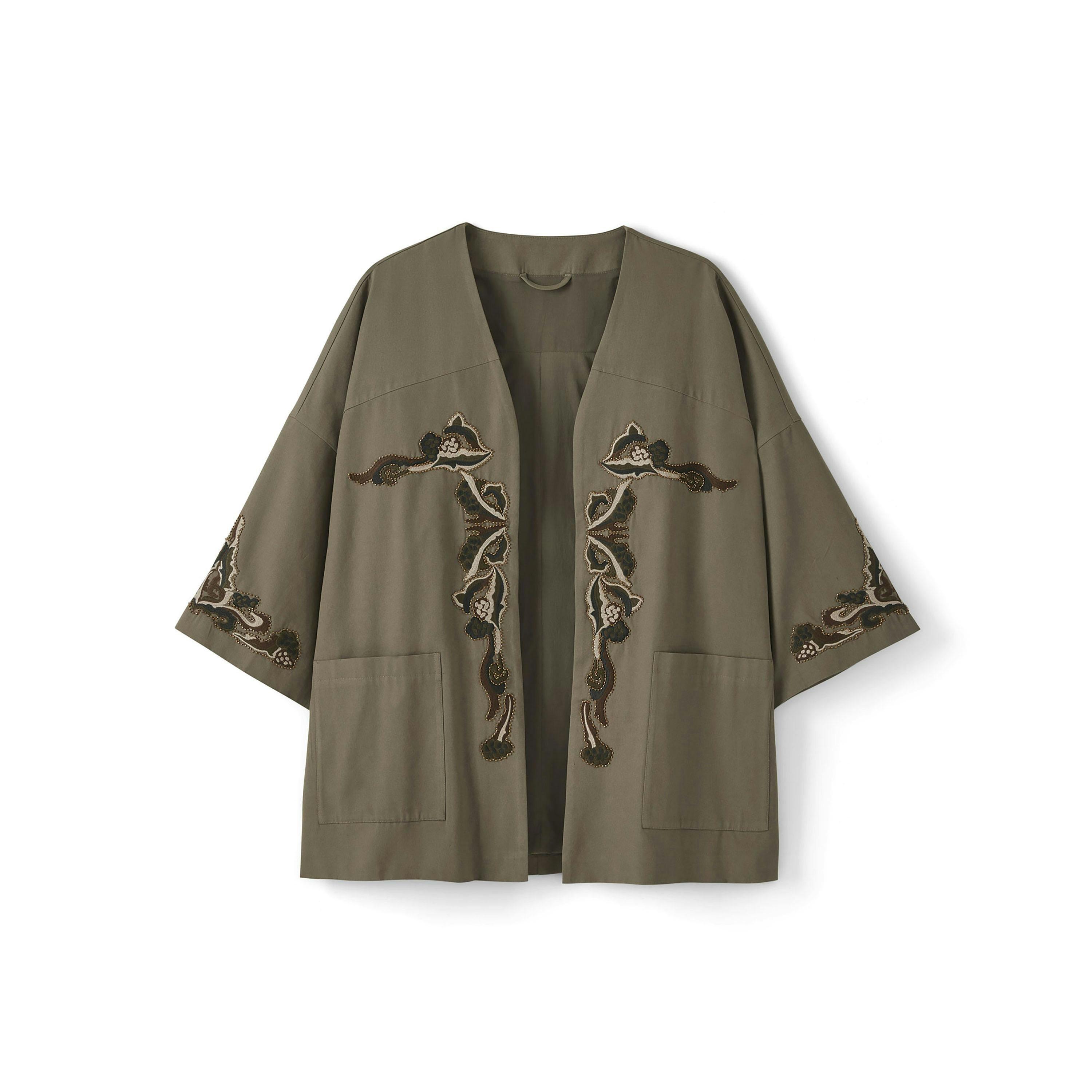 Cotton Traders Oversized Embroidered Kimono , view 4 of 4