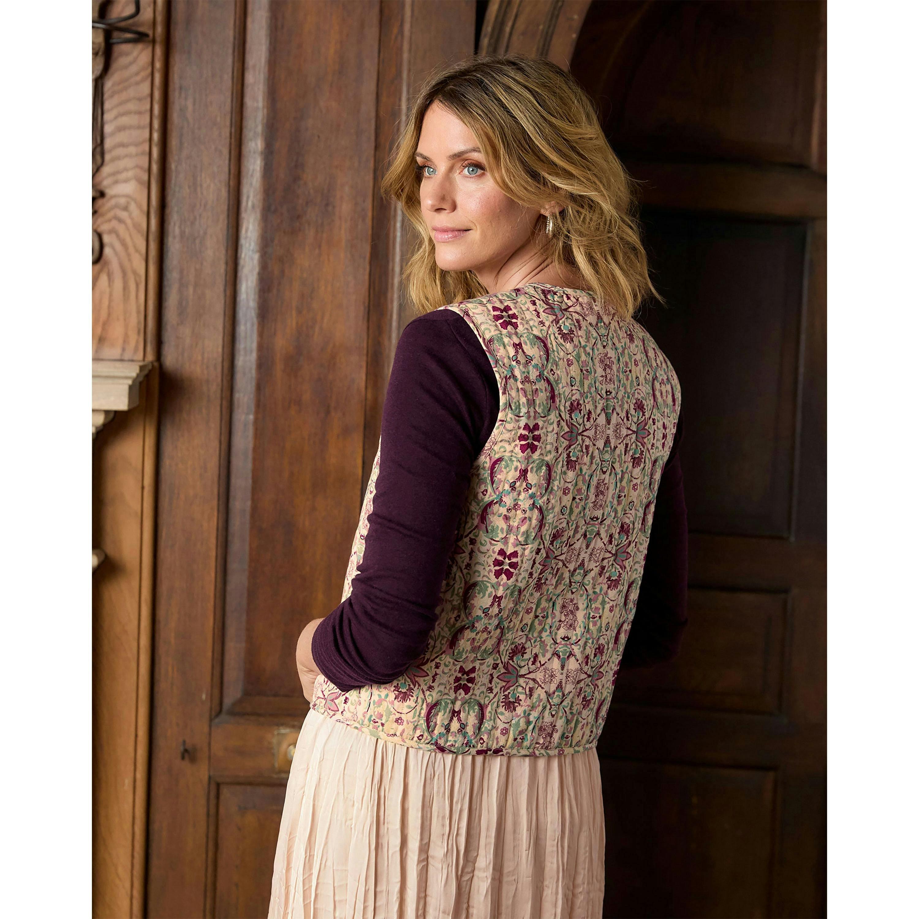 Cotton Traders Printed Waistcoat , view 2 of 4